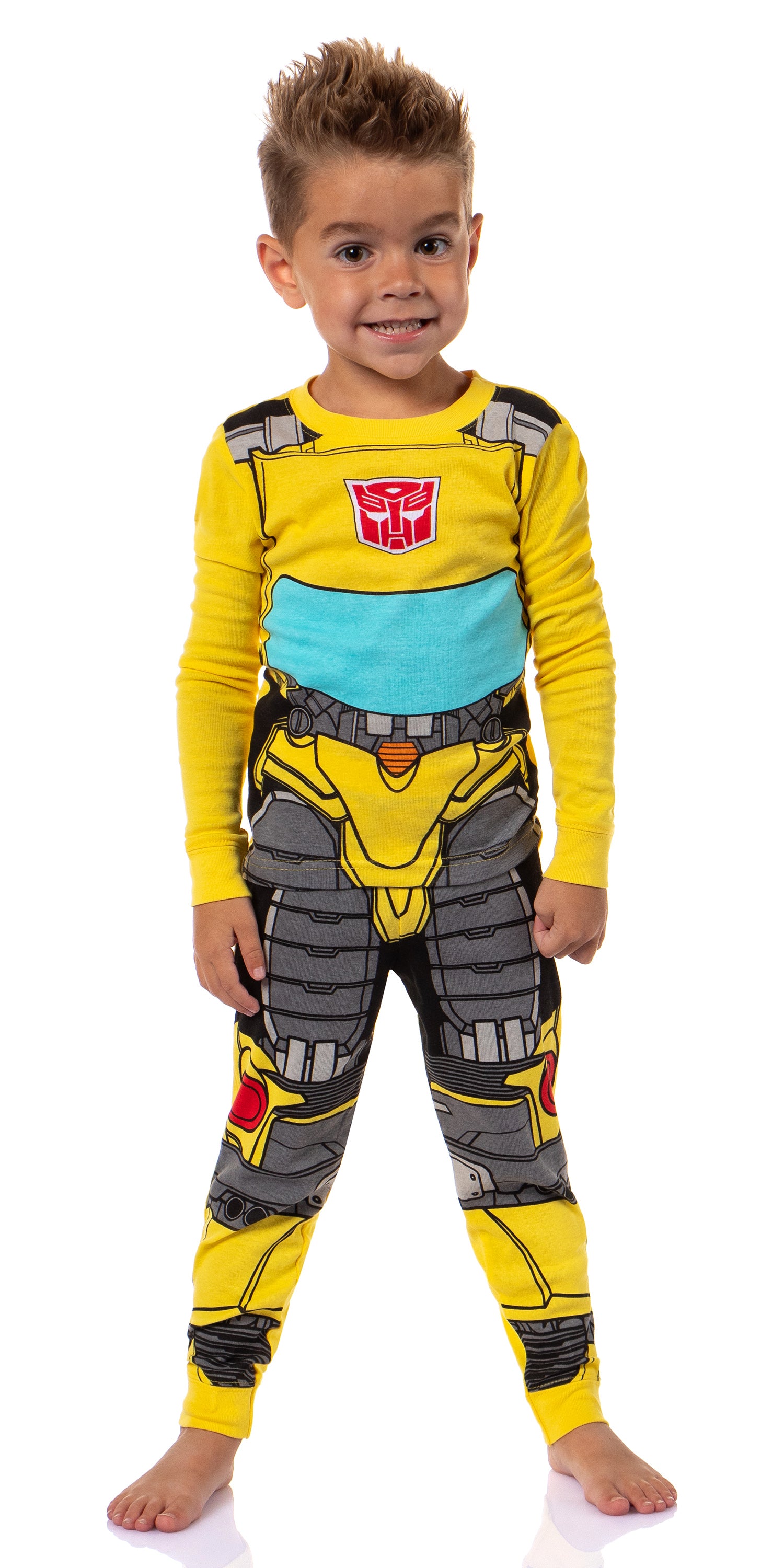 Transformers Toddler Boy's Bumblebee Tight Fit Long Sleeve Sleep Pajama Set