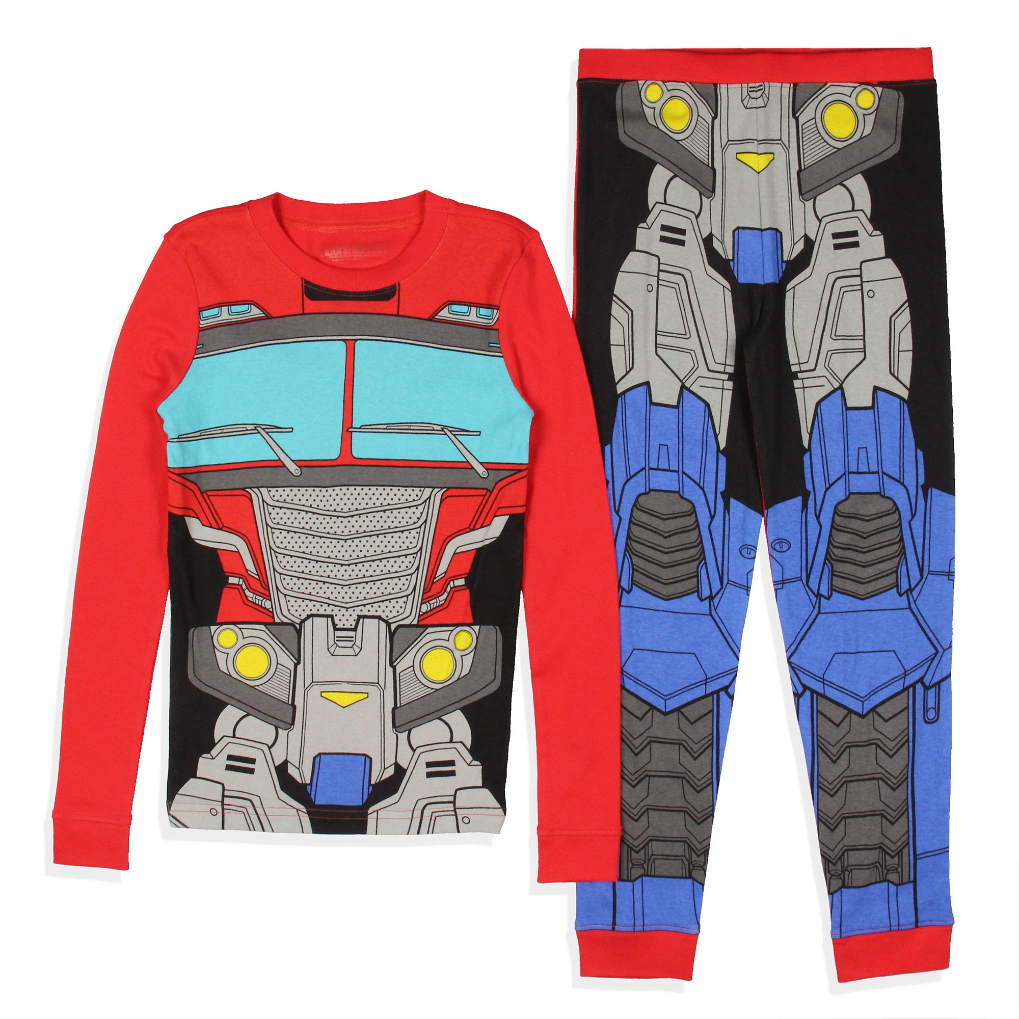 Transformers Pajamas Boy's Tight Fit Long Sleeve Sleep Pajama Set