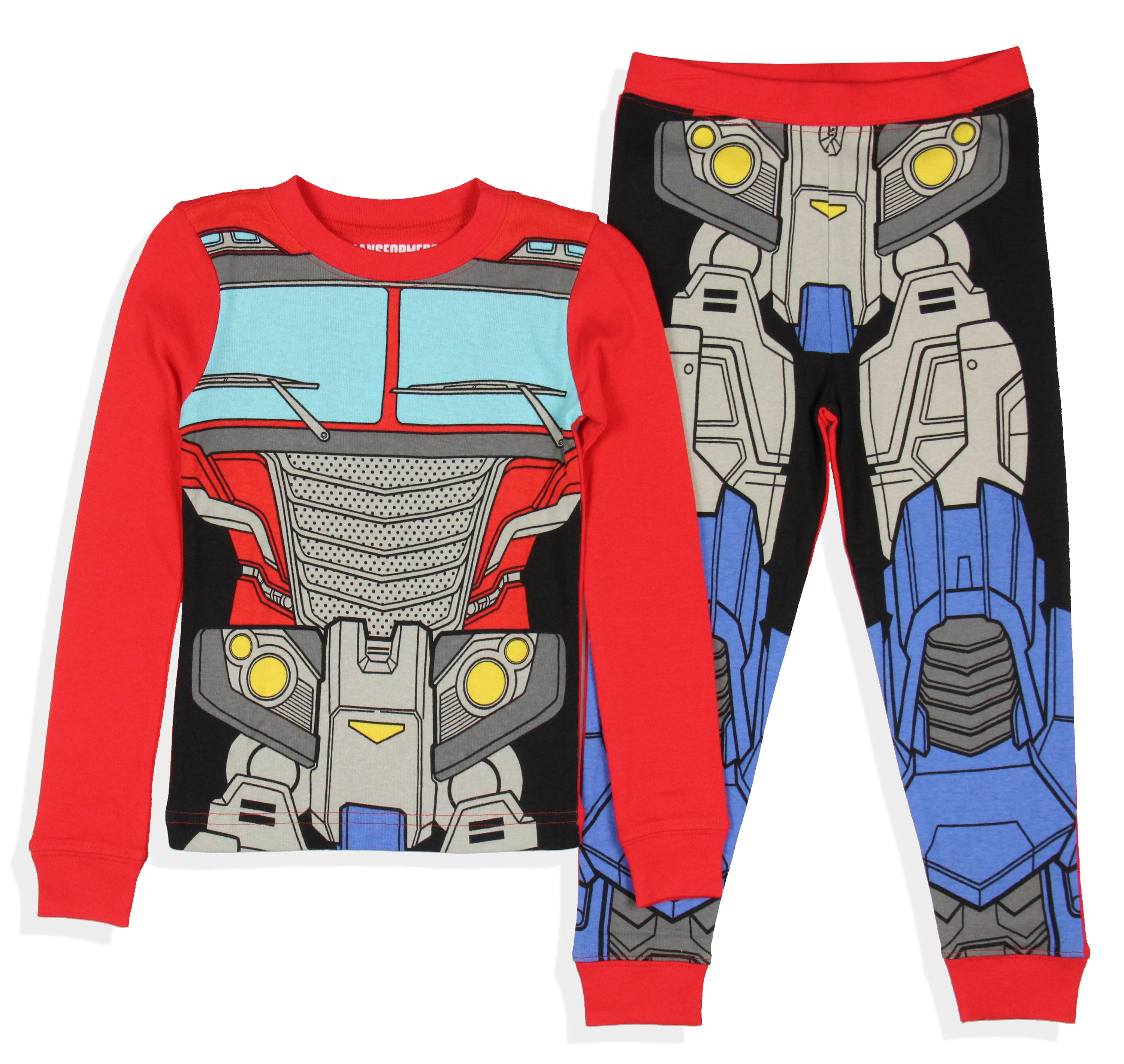 Transformers Toddler Boys' Optimus Prime Character Tight Fit 2 Piece Long Sleeve Pajama Set (3T)