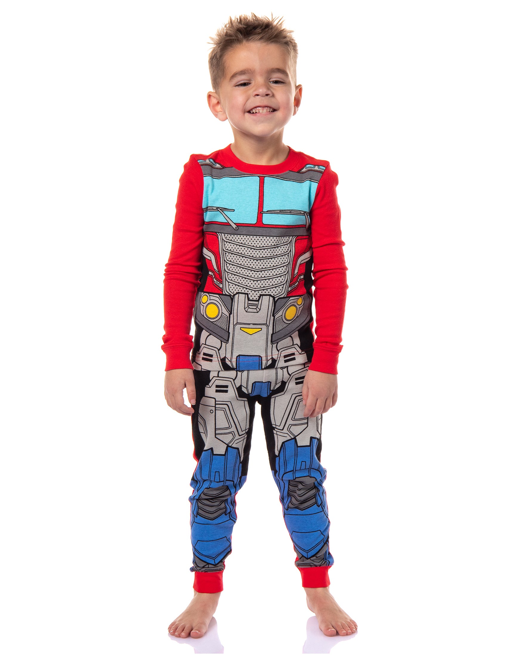 Transformers Toddler Boys' Optimus Prime Character Tight Fit 2 Piece Long Sleeve Pajama Set (3T)