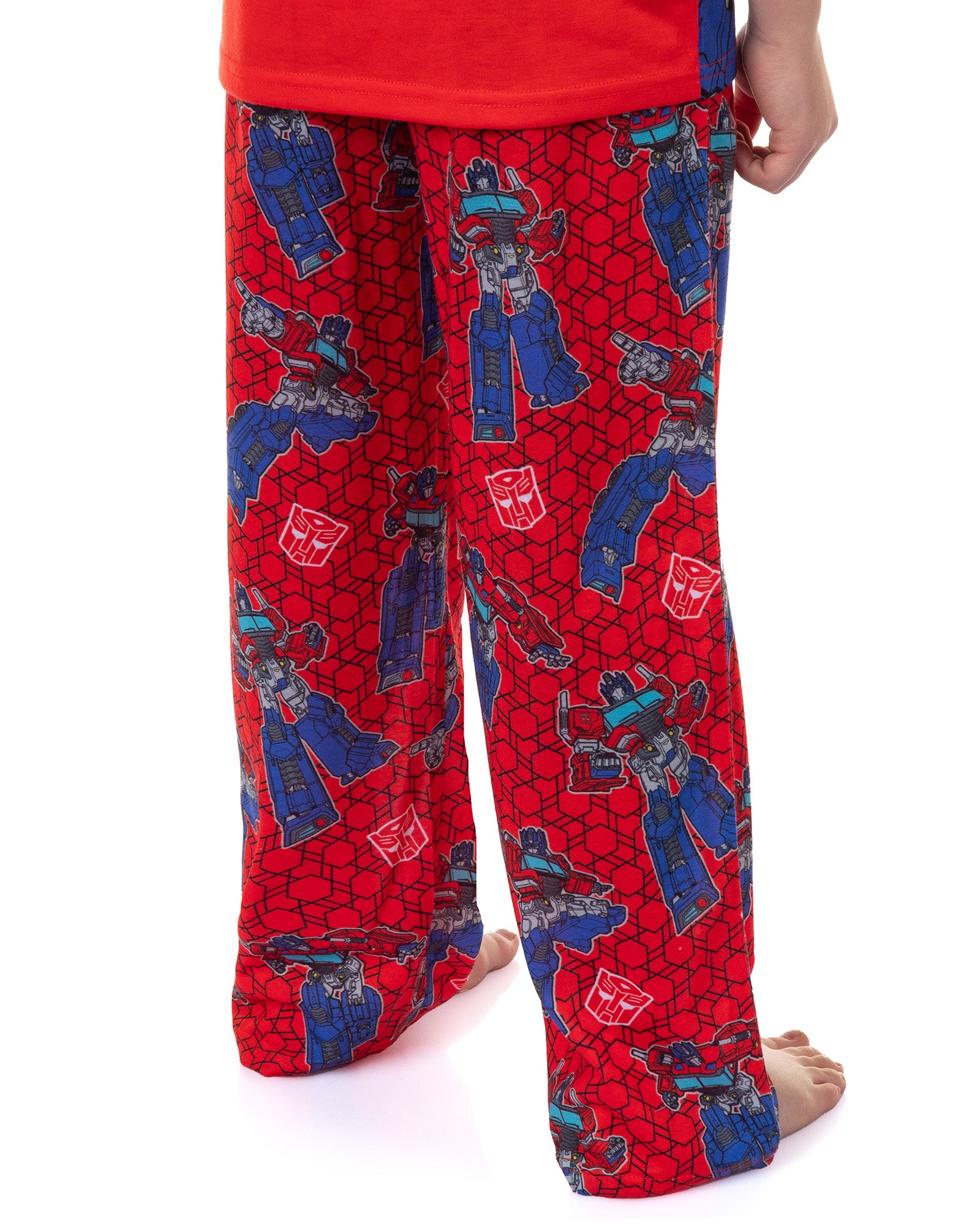 Transformers Pajamas Boys' Short Sleeve and Pant PJ Set (Optimus, 6/7)