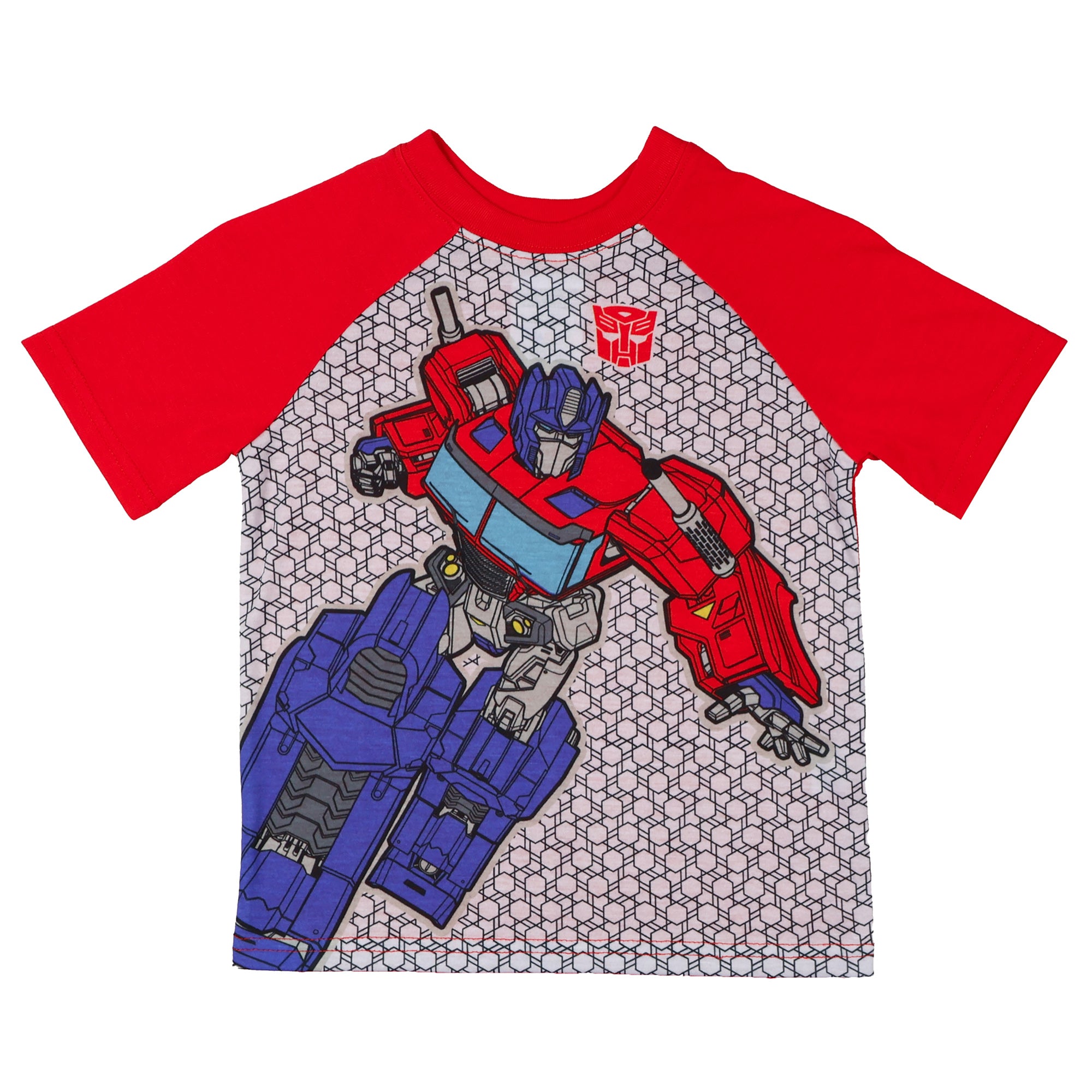 Transformers Pajamas Toddler Boys' Short Sleeve and Pant PJ Set (Optimus, 5T)