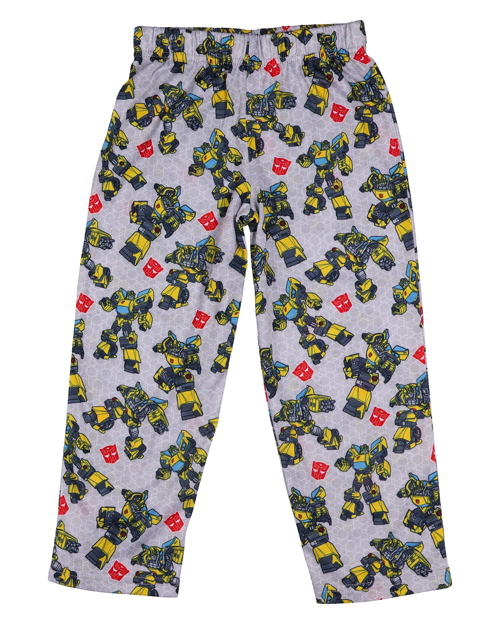 Transformers Pajamas Toddler Boys' Short Sleeve and Pant PJ Set (Bumblebee, 4T)
