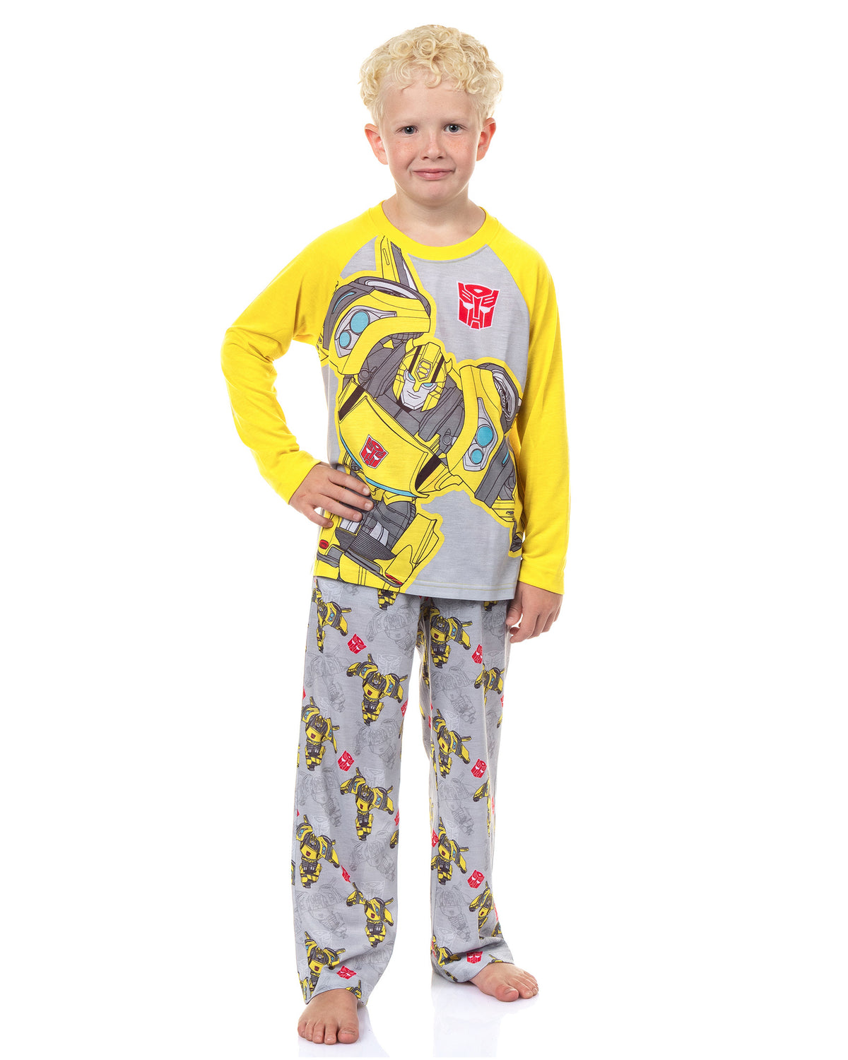 Transformers Pajamas Boy's Bumblebee Raglan PJ Lounge Set