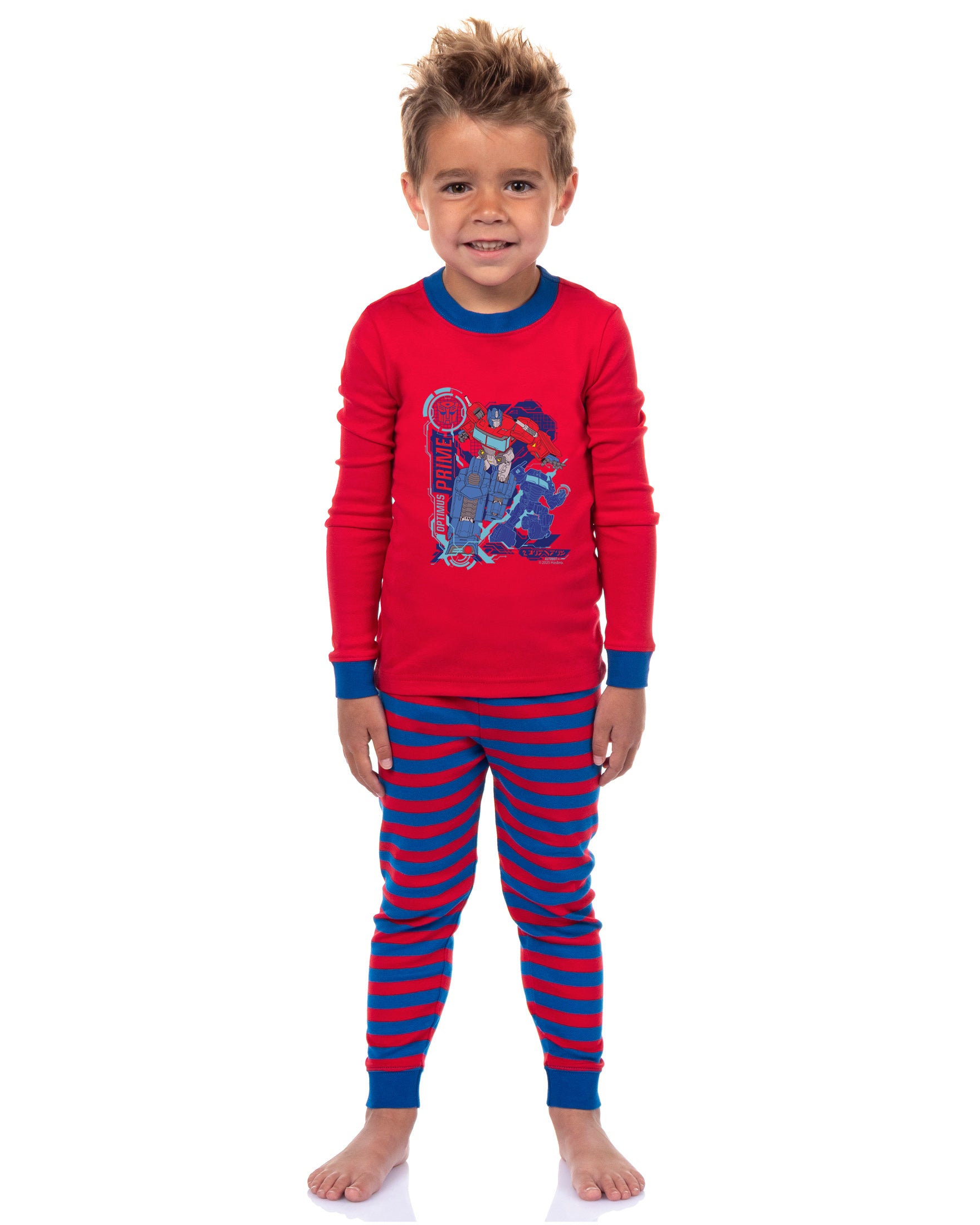 Transformers Boys Optimus Prime Character TV Show Sleep Pajama Set