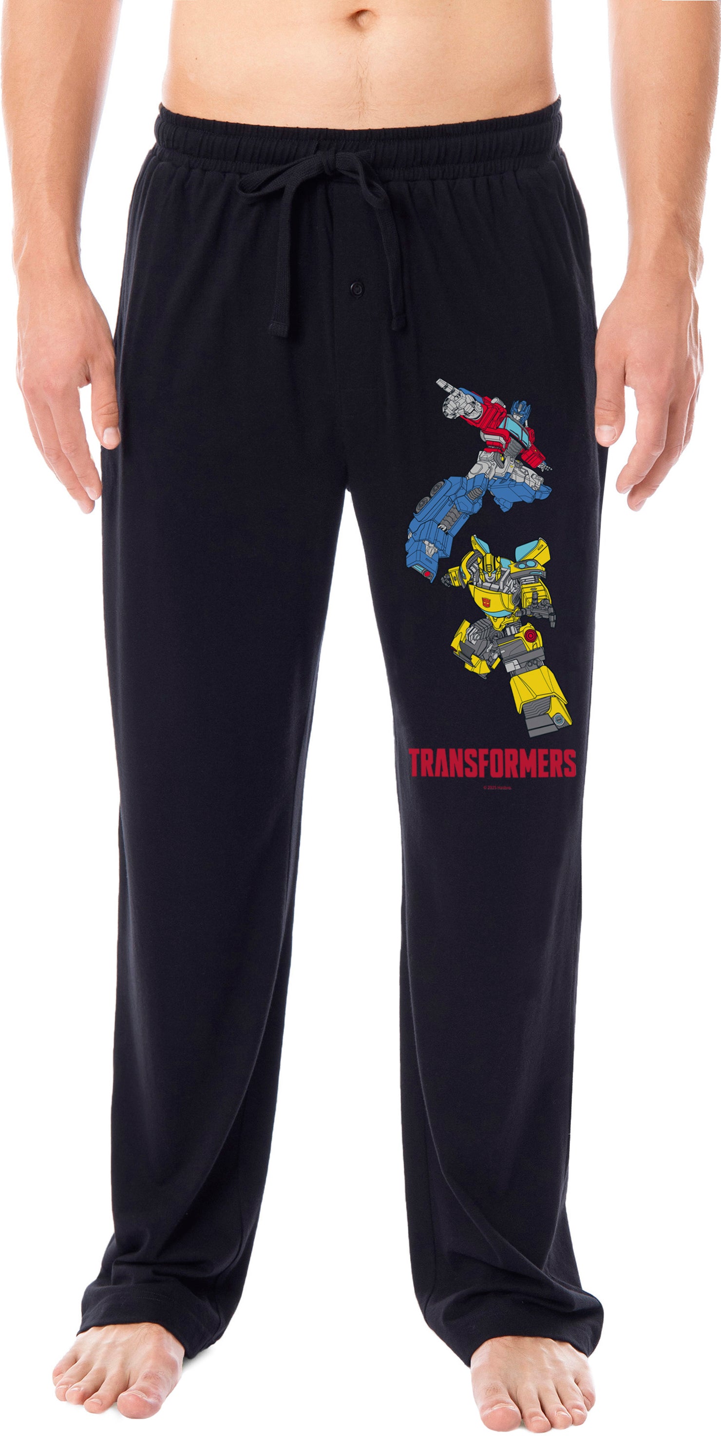 Transformers Men's Optimus Prime Bumblebee Sleep Lounge Pajama Pants For Adults