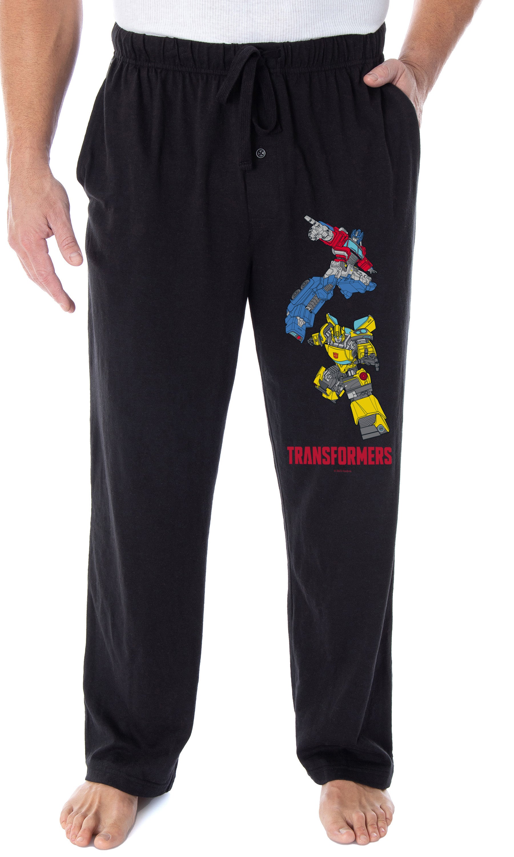Transformers Men's Optimus Prime Bumblebee Sleep Lounge Pajama Pants For Adults