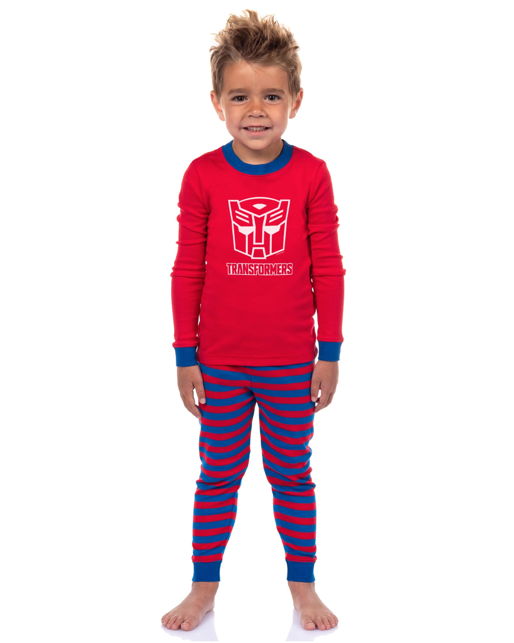Transformers Pajamas Boy's Autobot Logo Tight Fit 2 Piece Pajama Set