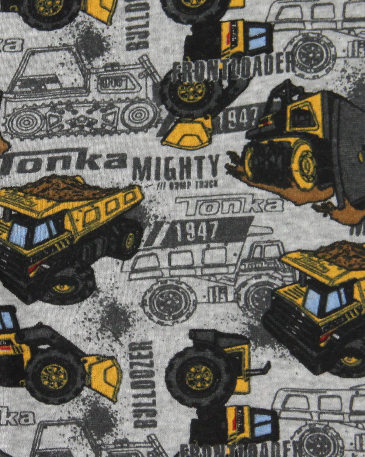 Tonka Toddler Boys' 952 Mighty Dump Truck 2 Piece Long Sleeve Pajama Set