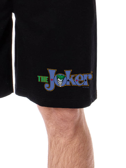 DC Comics Mens' The Joker Classic Title Name Script Sleep Pajama Shorts