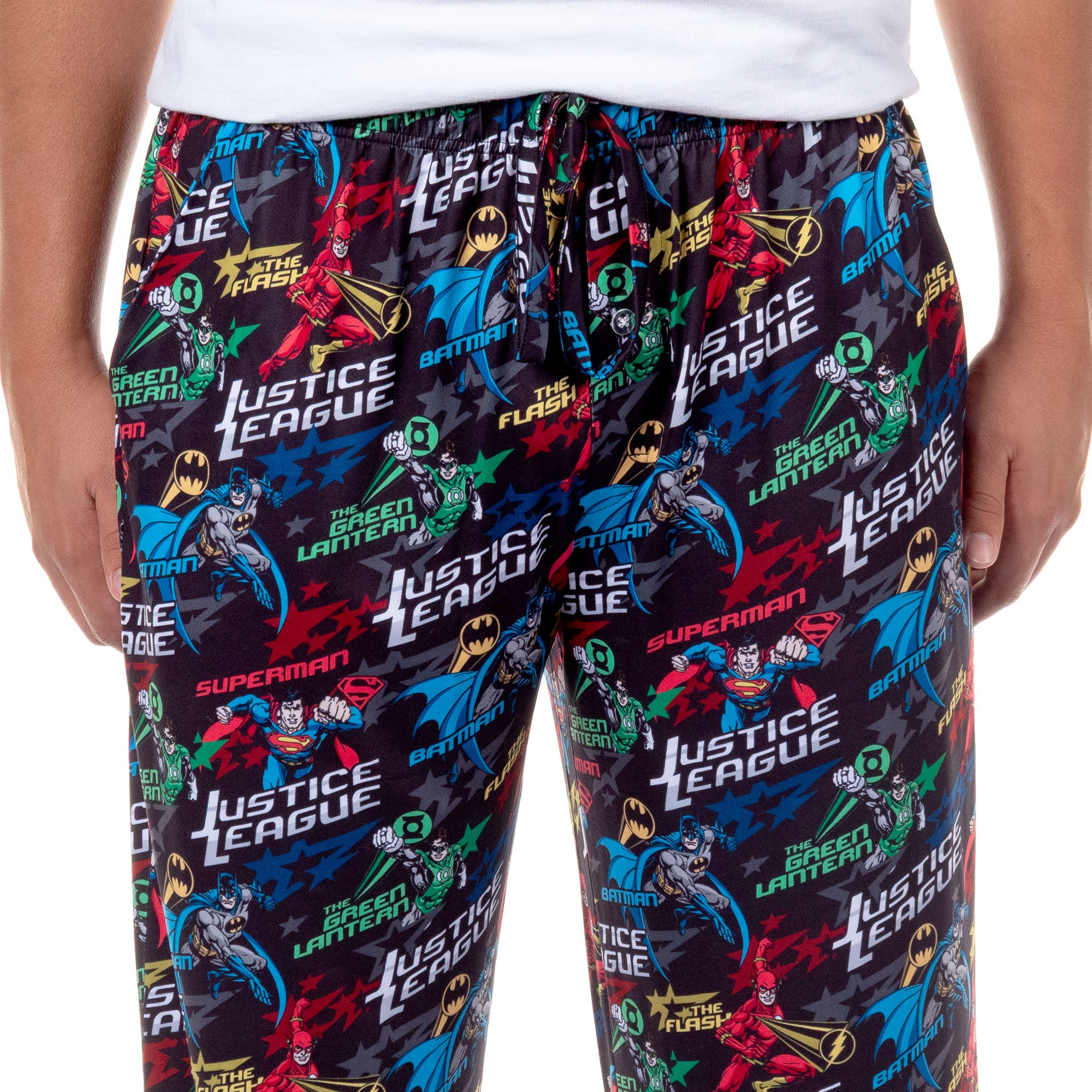 DC Comics Justice League Pajamas Men's Superhero Lounge Sleep PJ Pants