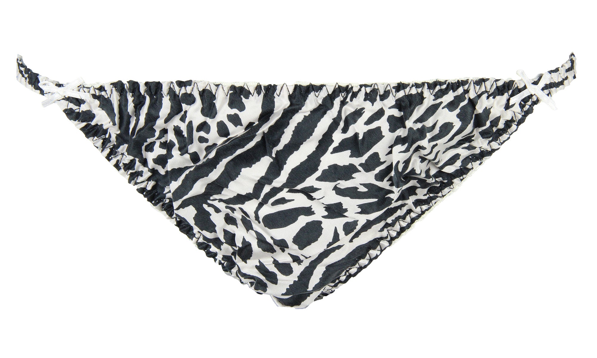 INTIMO Womens' Classic Silk String Bikini Underwear Panties (Cherry, L)