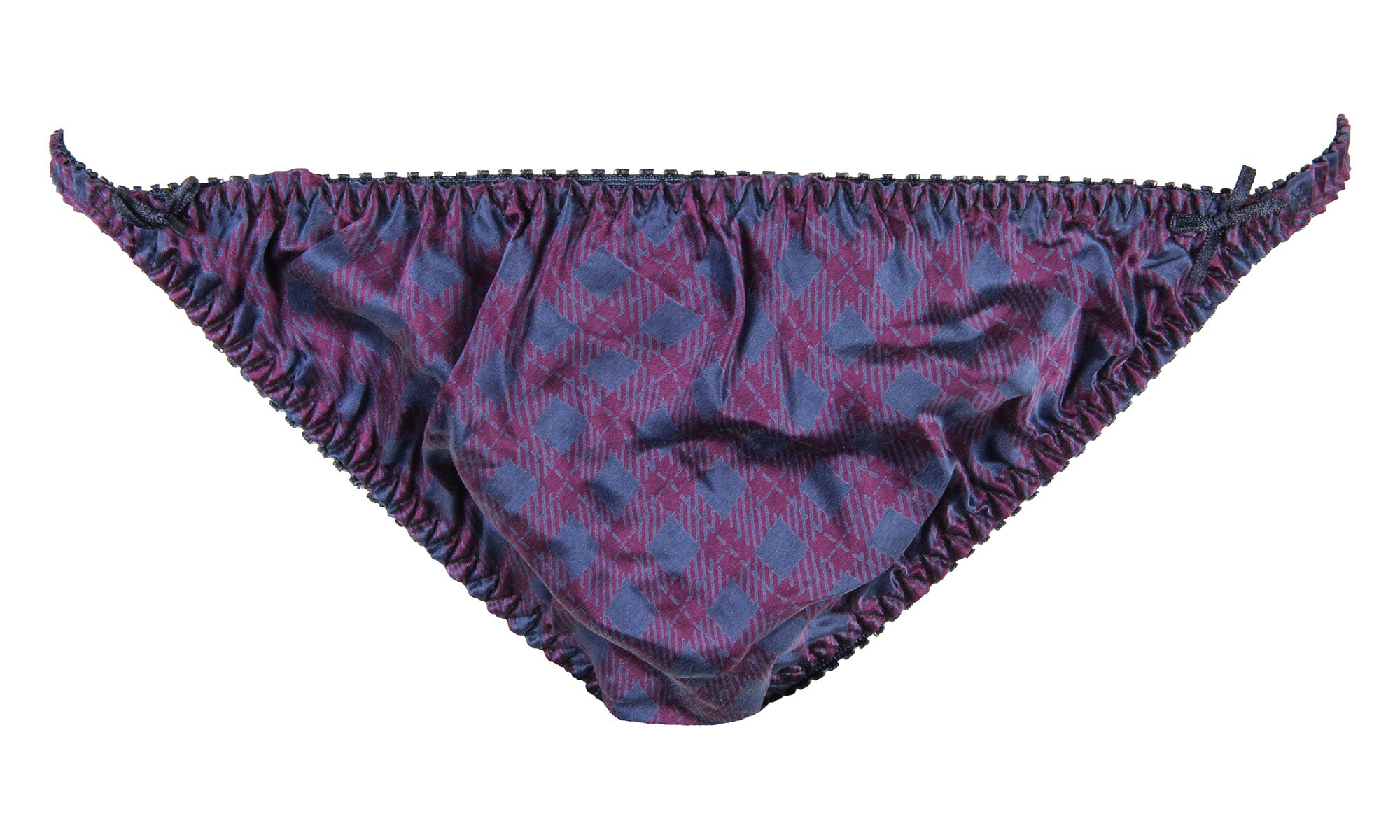 INTIMO Womens Classic Silk String Bikini Underwear