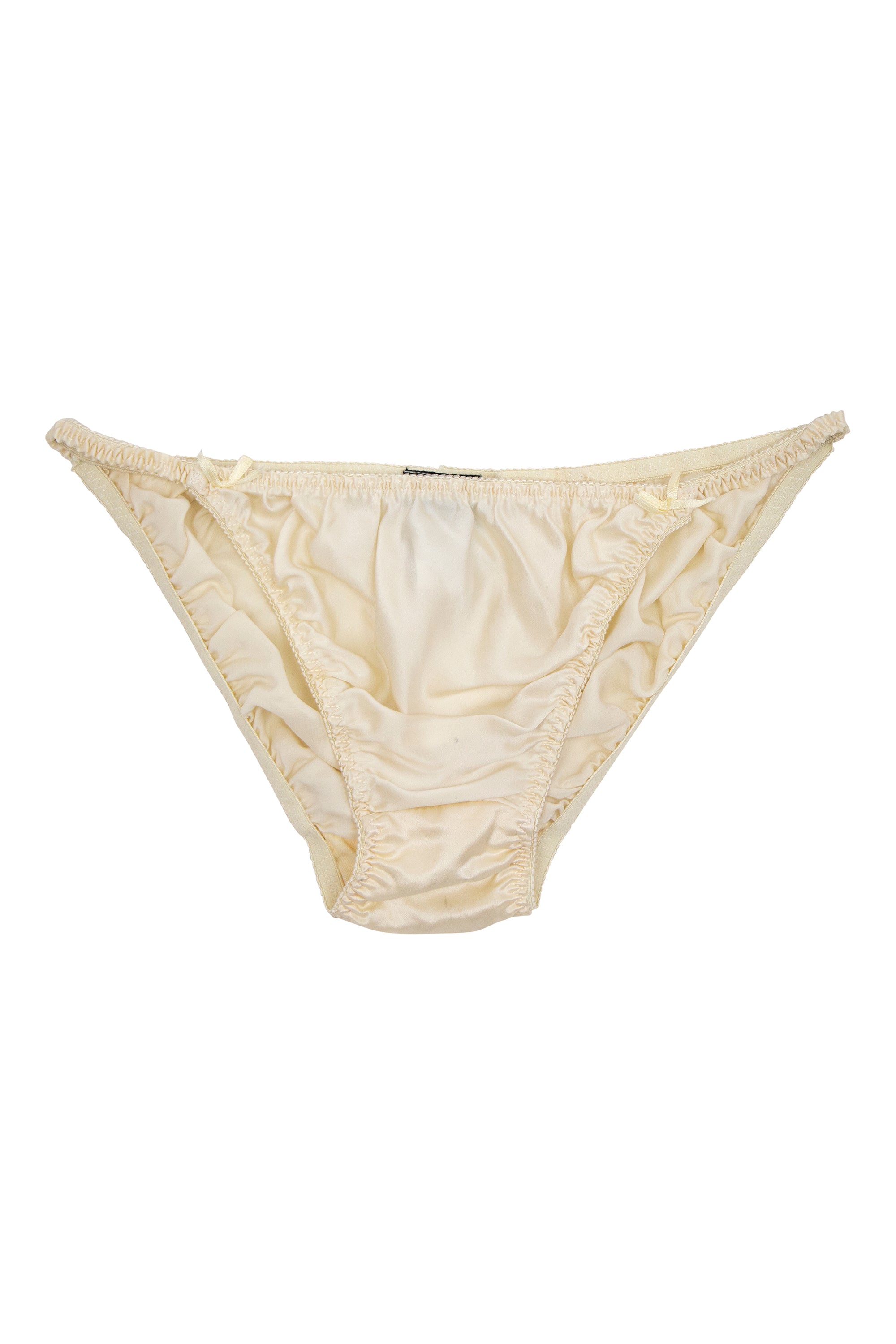 INTIMO Womens' Classic Silk String Bikini Underwear Panties