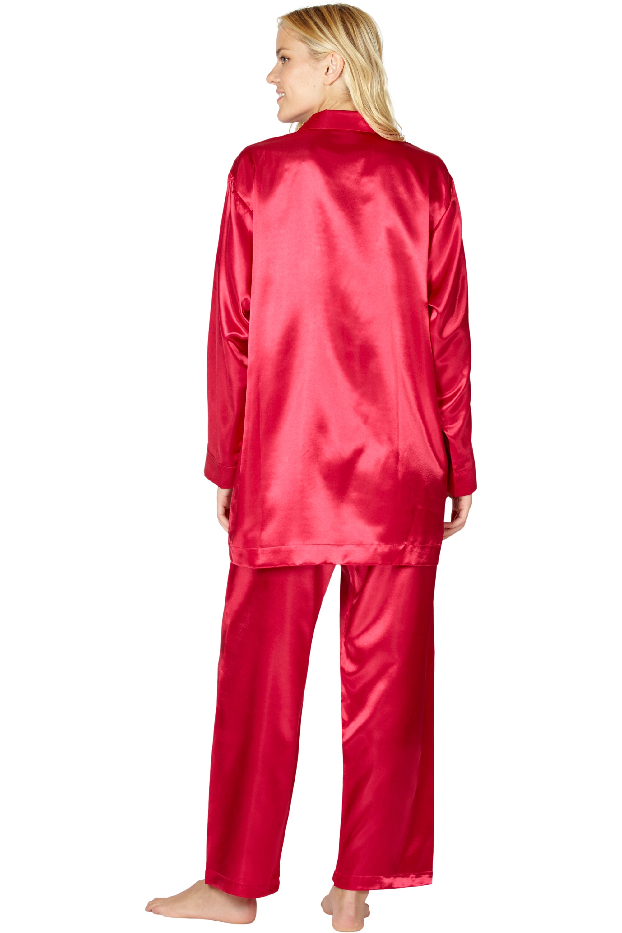 Intimo Womens Poly Charmeuse Pajama Set
