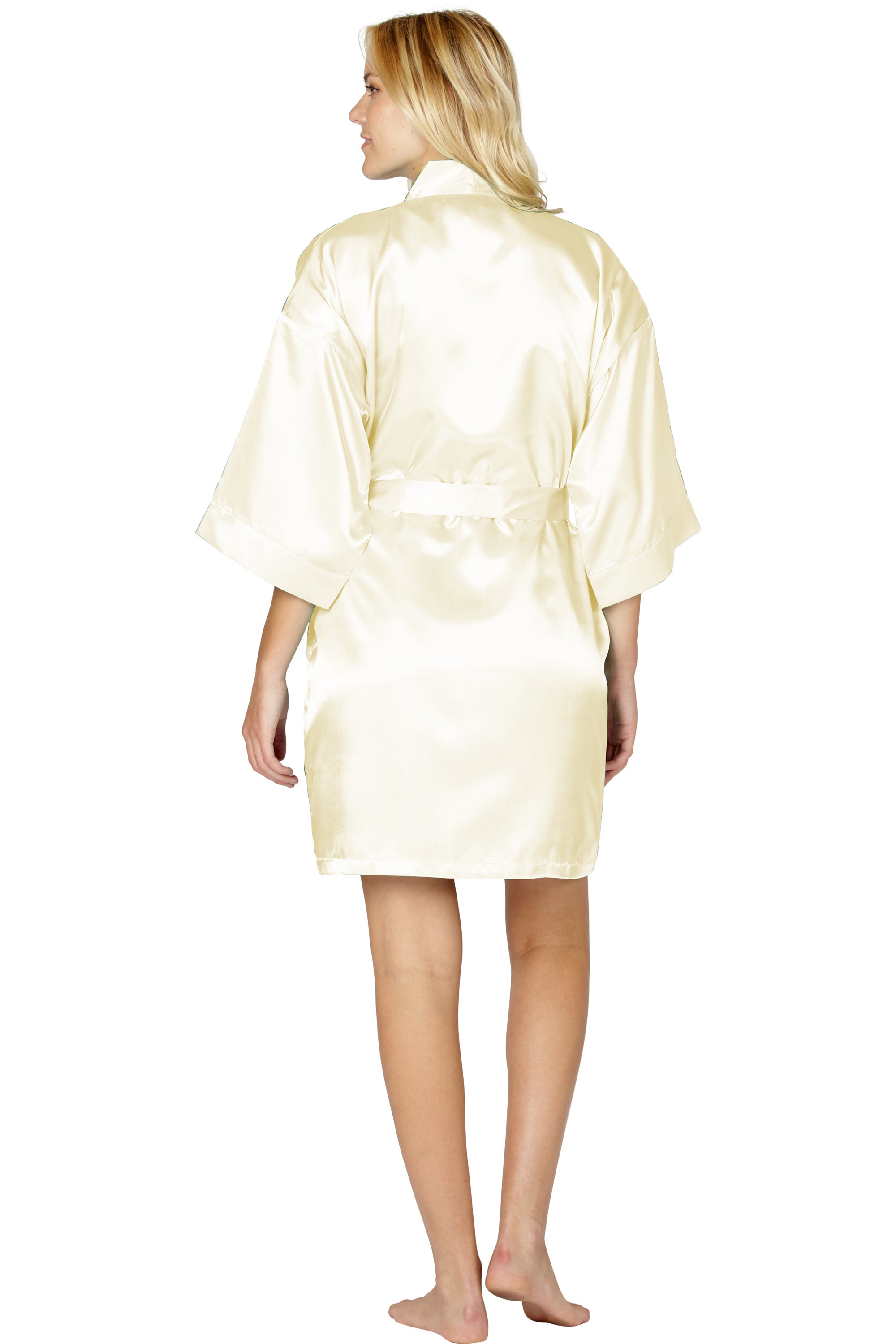 Intimo Womens Poly Charmeuse Robe