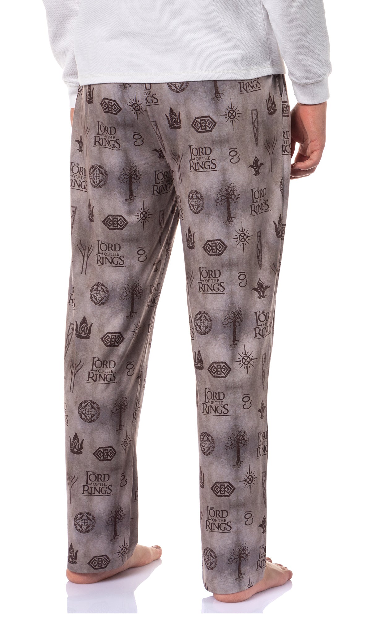 The Lord of the Rings Men's Tossed Print Sleep Pajama Pants