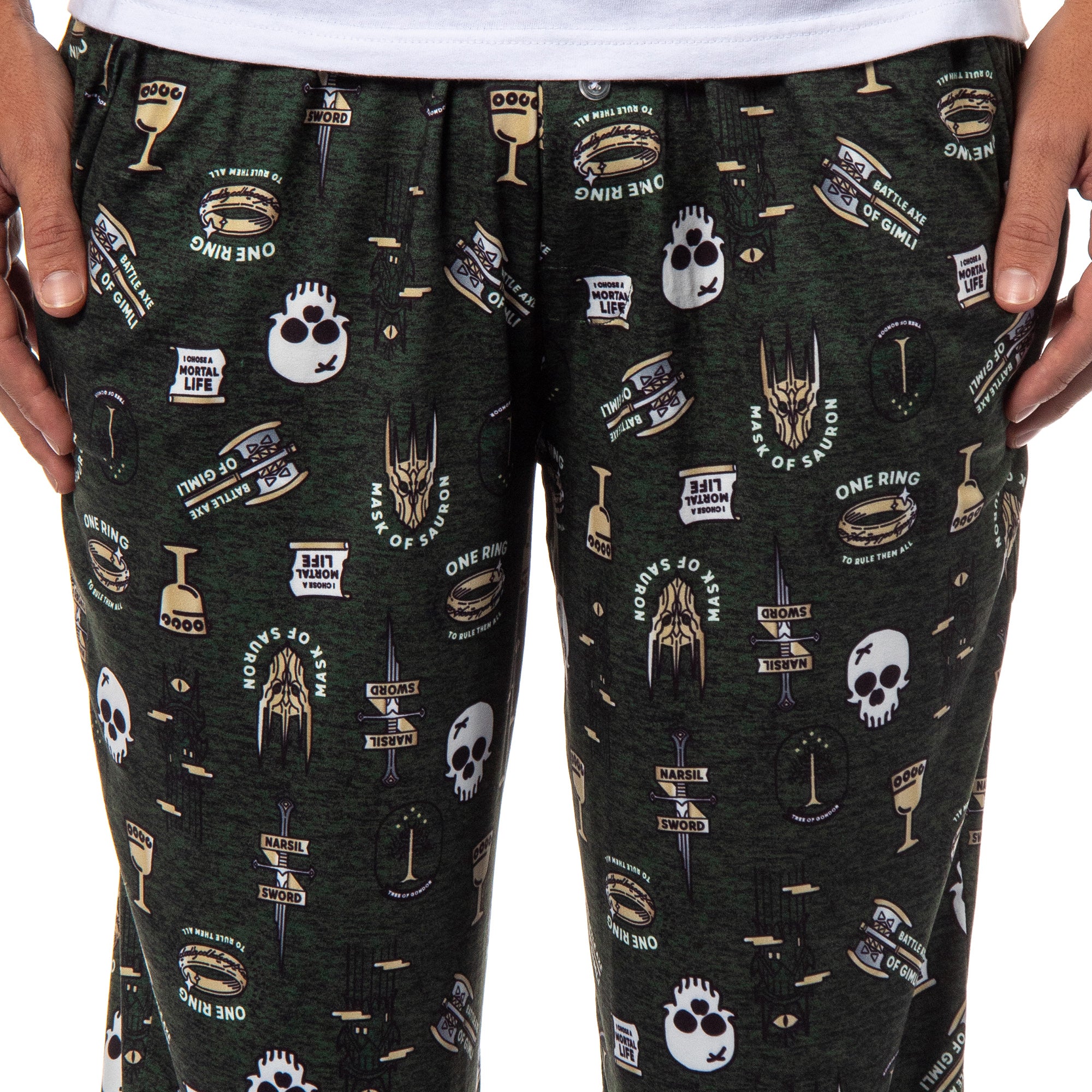 The Lord Of The Rings Men's Movie One Ring Sauron Sleep Pajama Pants