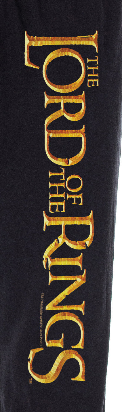 The Lord of the Rings Men's Film Logo Sleepwear Lounge Bottoms Pajama Pants