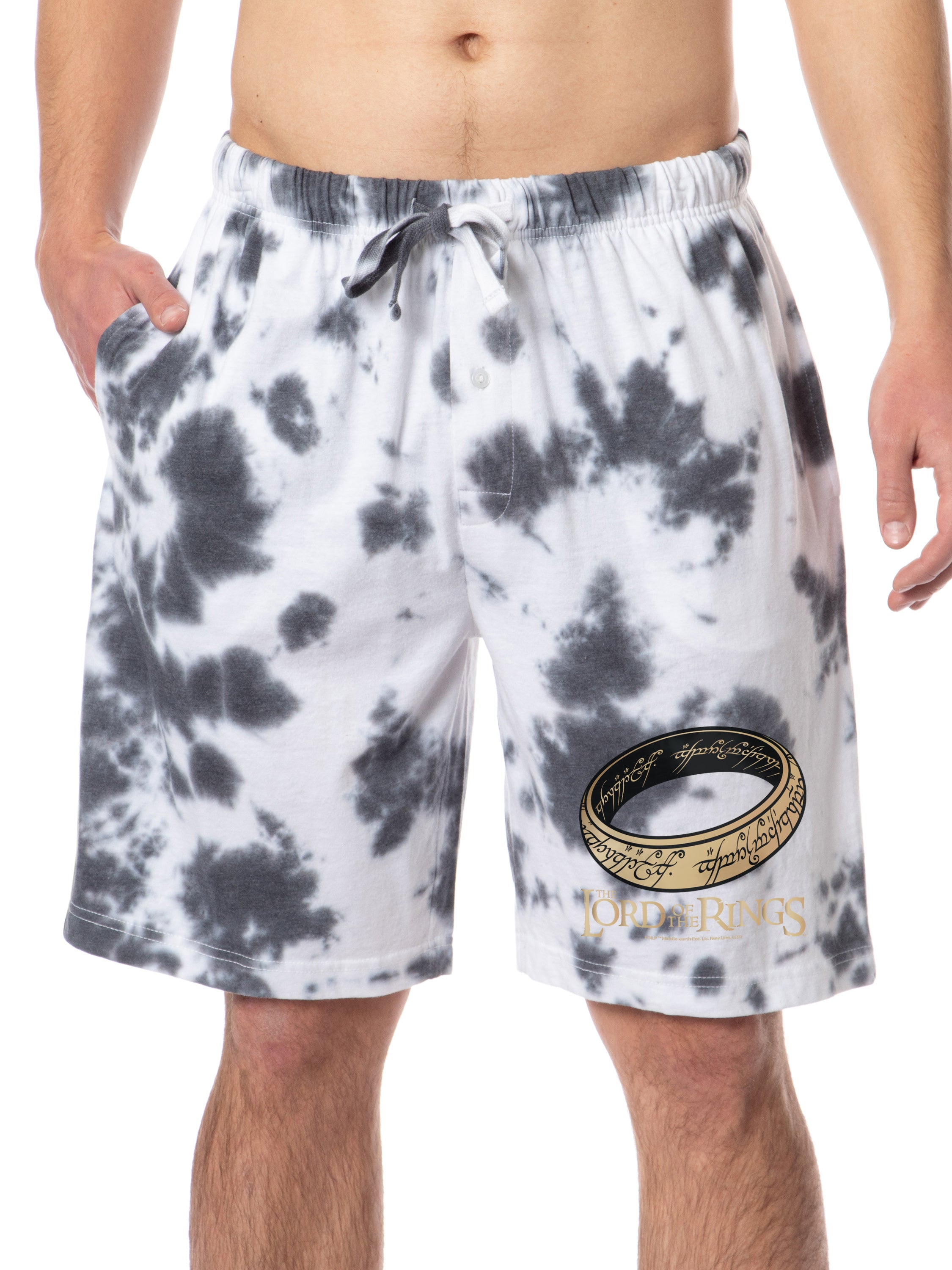 The Lord Of The Rings Men's Ring Of Power Sleep Pajama Shorts For Adults