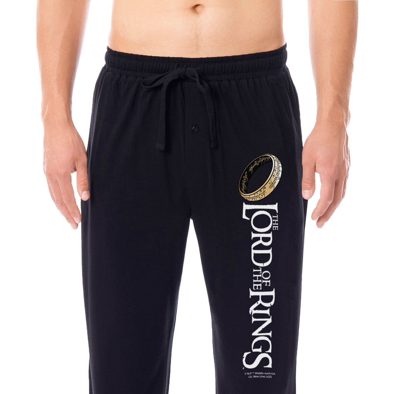 The Lord Of The Rings Men's One Ring Sleep Lounge Pajama Pants For Adults