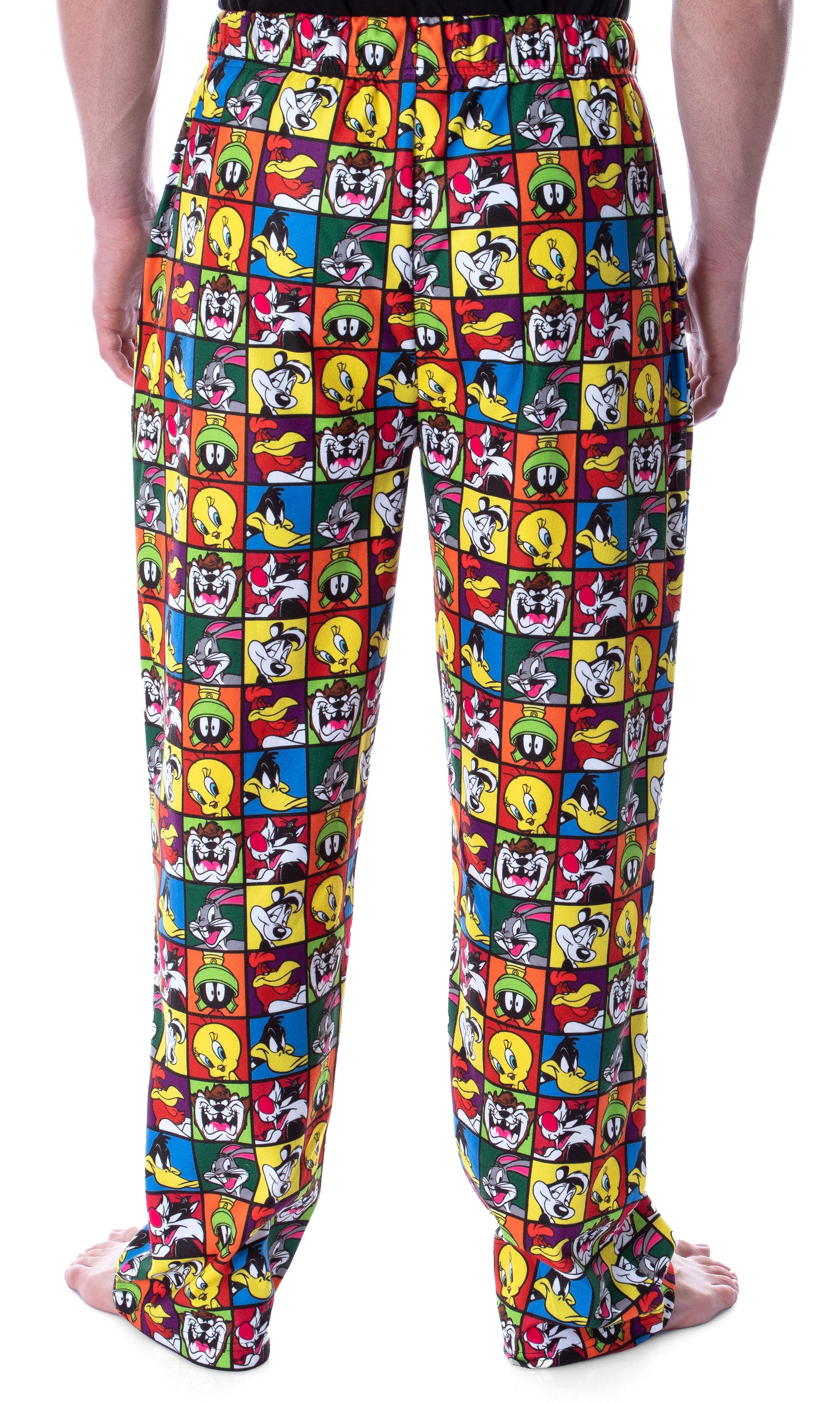 Looney Tunes Men's Character Grid Allover Print Sleep Lounge Pajama Pants