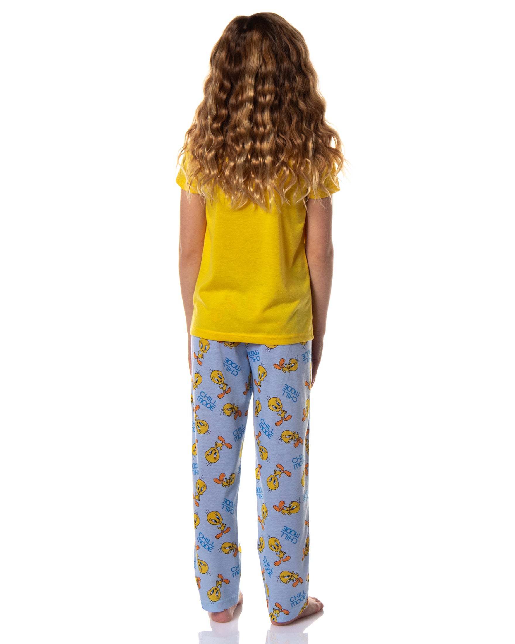 Looney Tunes Girls' This Is How I Chill Tossed Tweety Bird Pajama Set (10/12)