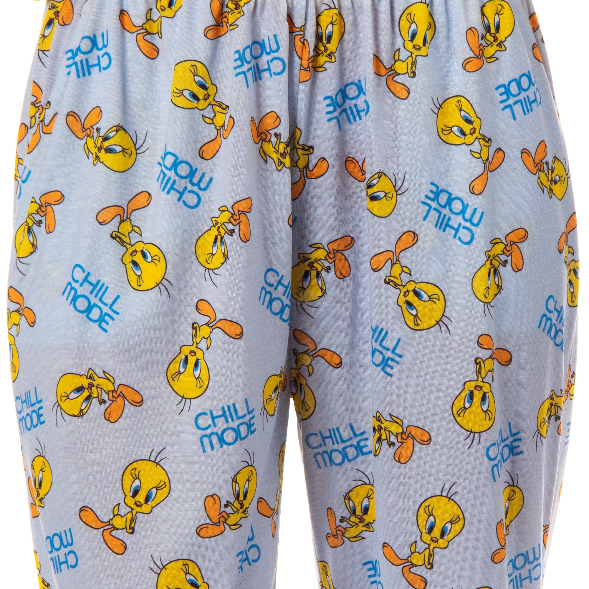 Looney Tunes Women's This Is How I Chill Tossed Tweety Bird Sleep Pajama Set