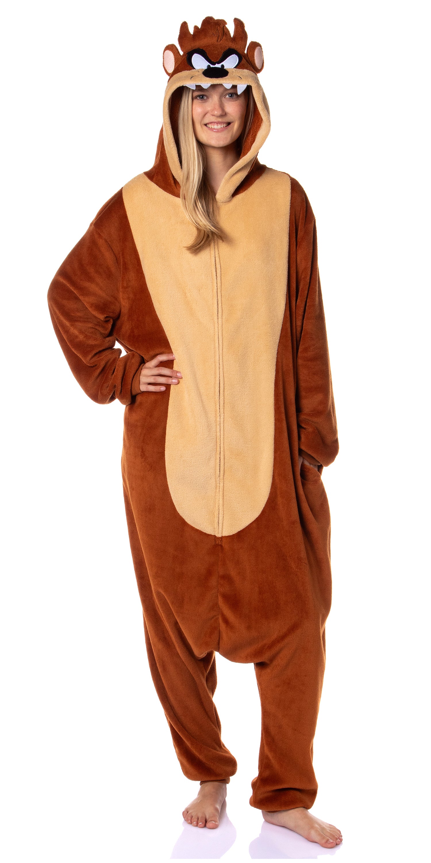 Looney Tunes Union Suit Men's Tasmanian Devil Costume Kigurumi Pajama (XXS/XS)