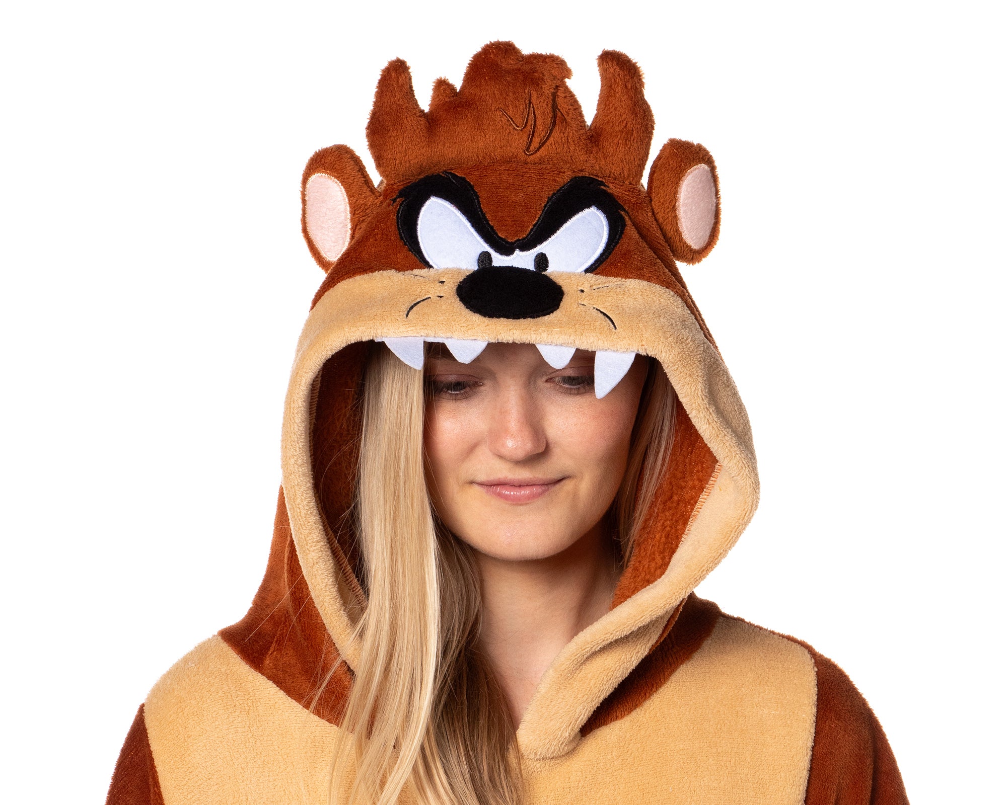 Looney Tunes Mens Tasmanian Devil Taz Union Suit Costume Kigurumi Pajama