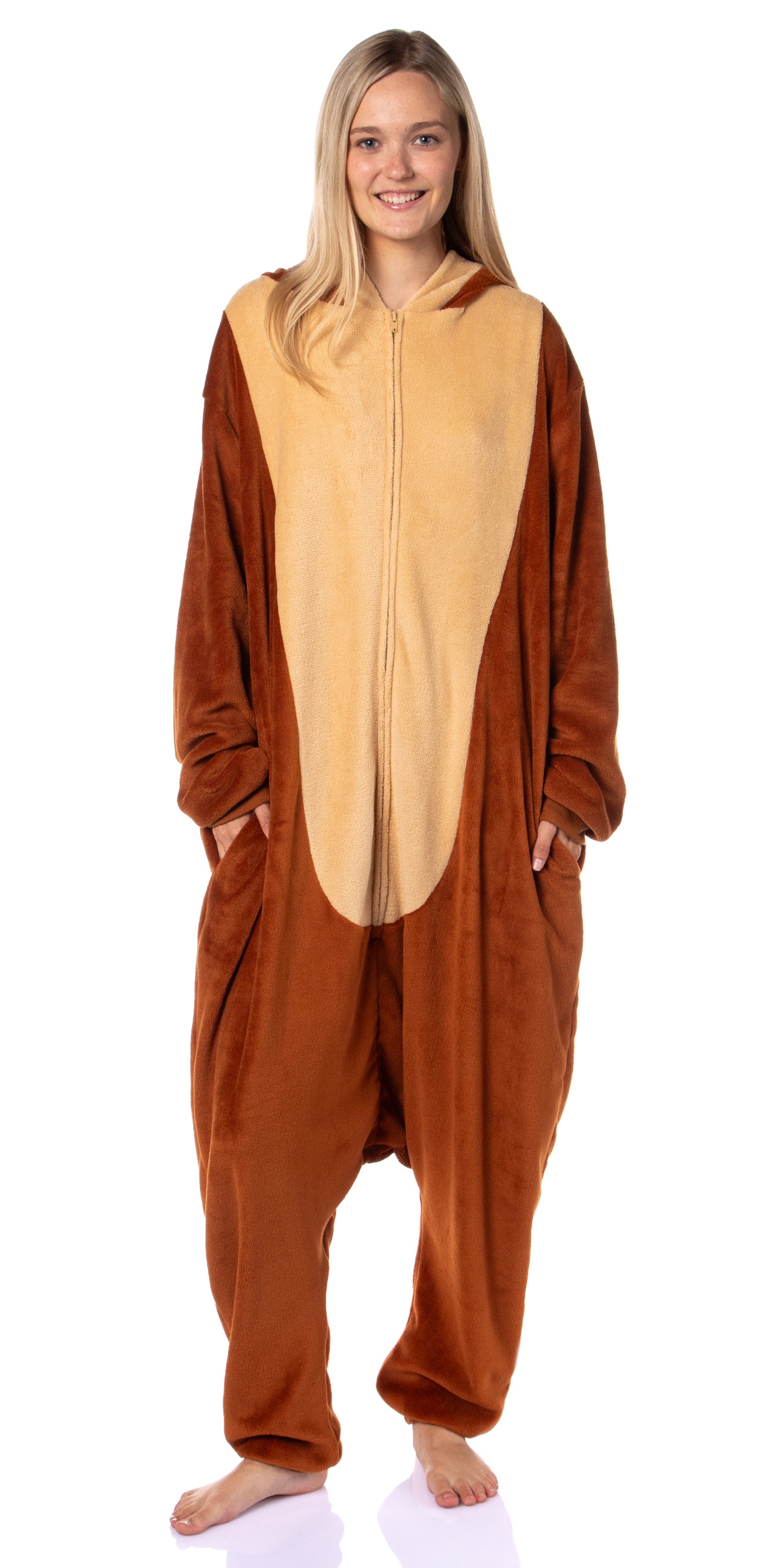 Looney Tunes Mens Tasmanian Devil Taz Union Suit Costume Kigurumi Pajama