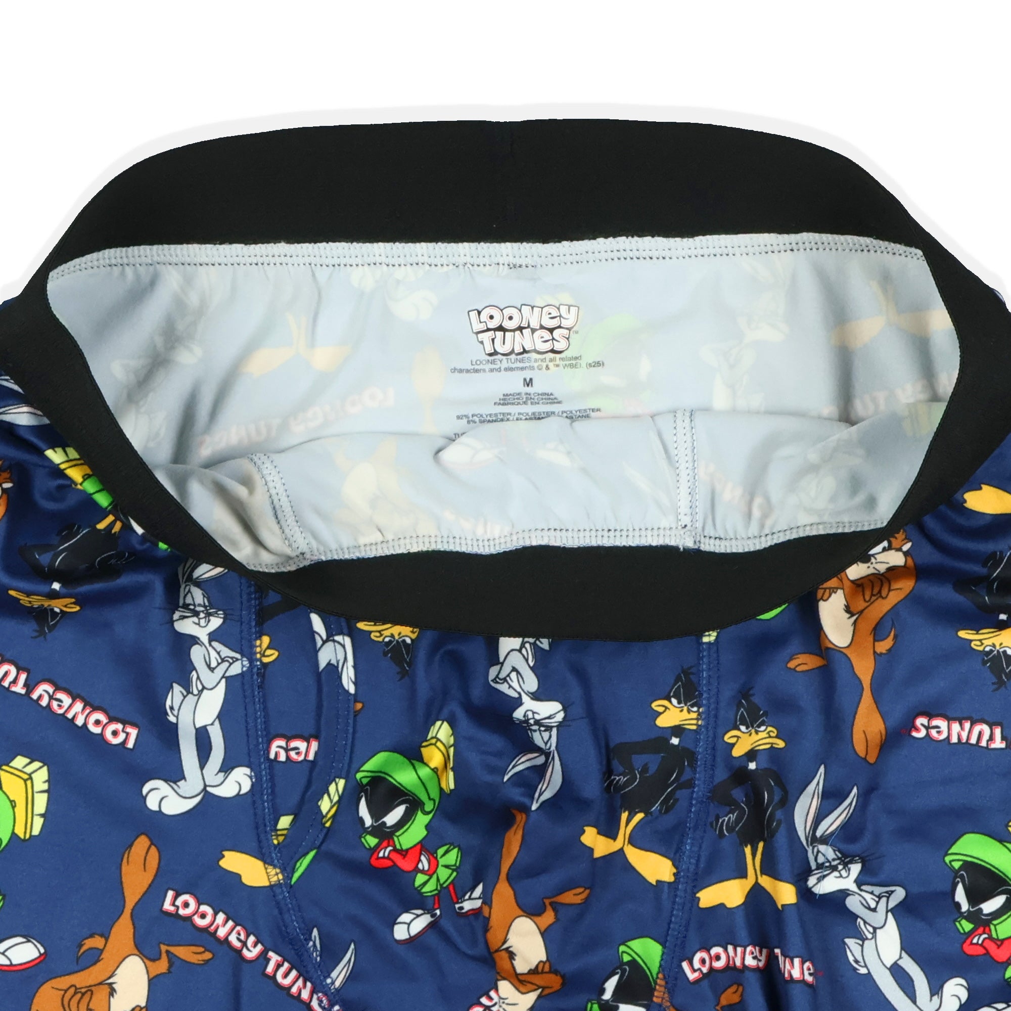 Looney Tunes Boxer Briefs Men's Allover Character Design Tight Fit Underwear