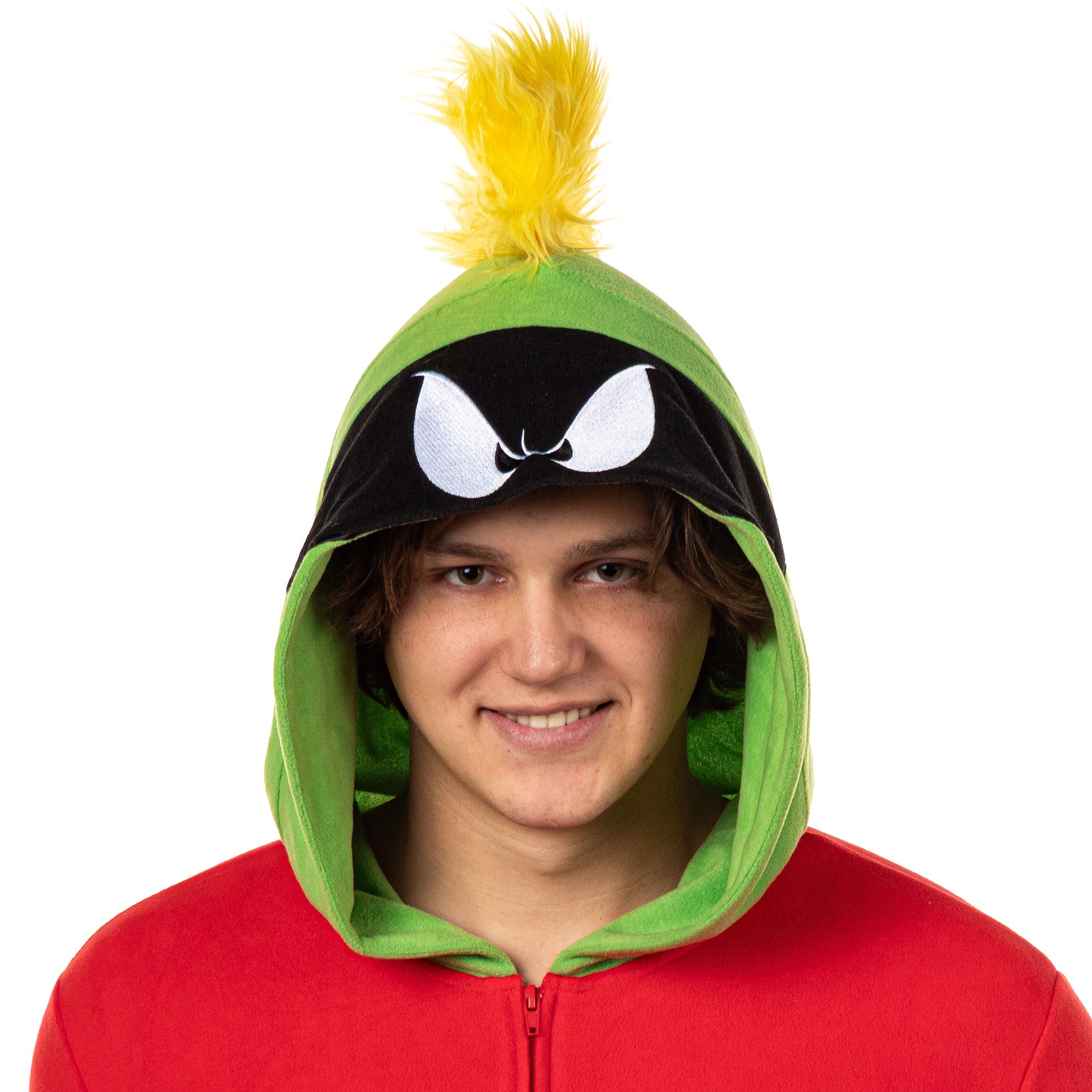 Looney Tunes Men's Marvin the Martian Union Suit Costume Pajama (S/M)