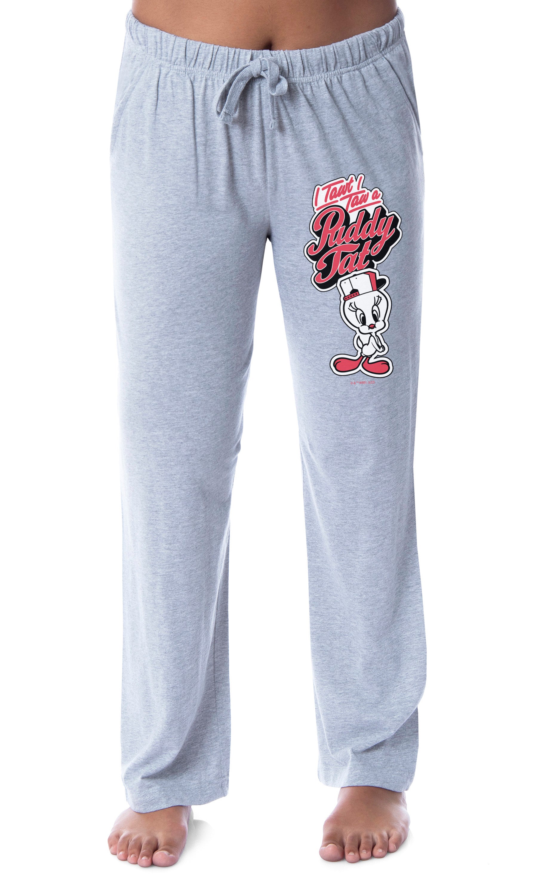Looney Tunes Womens' Tweety Bird Puddy Tat Character Sleep Pajama Pants