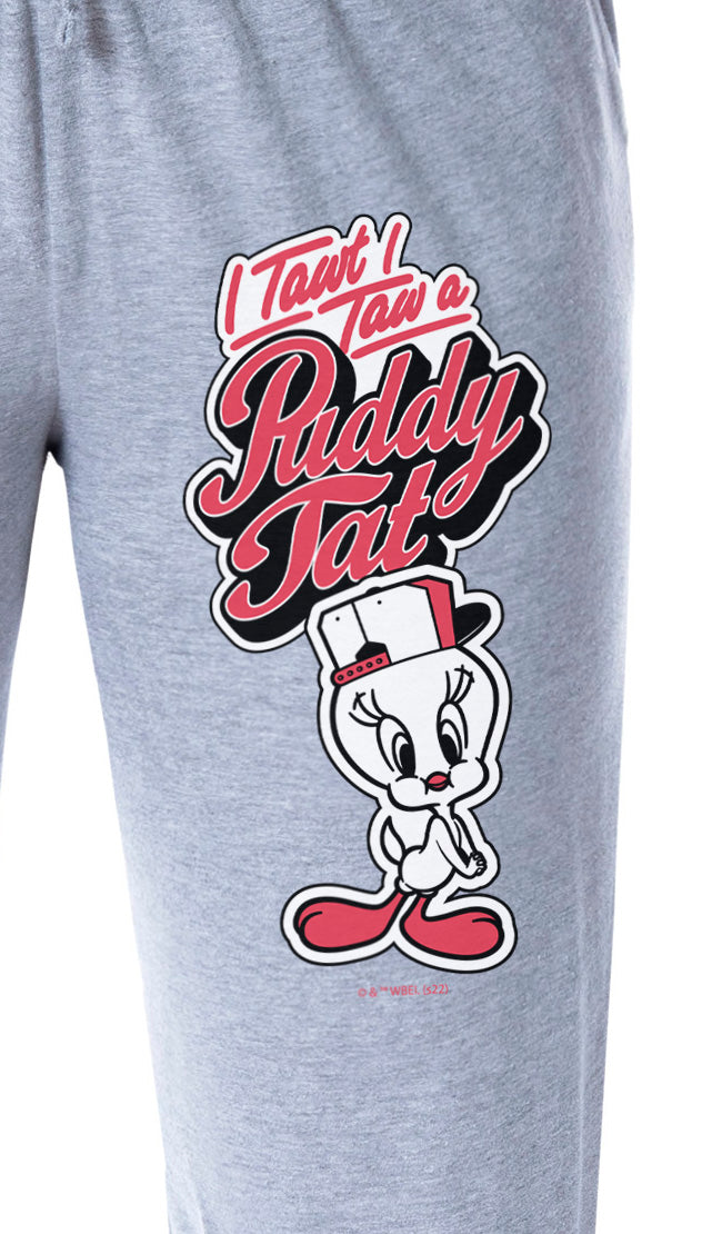 Looney Tunes Womens' Tweety Bird Puddy Tat Character Sleep Pajama Pants