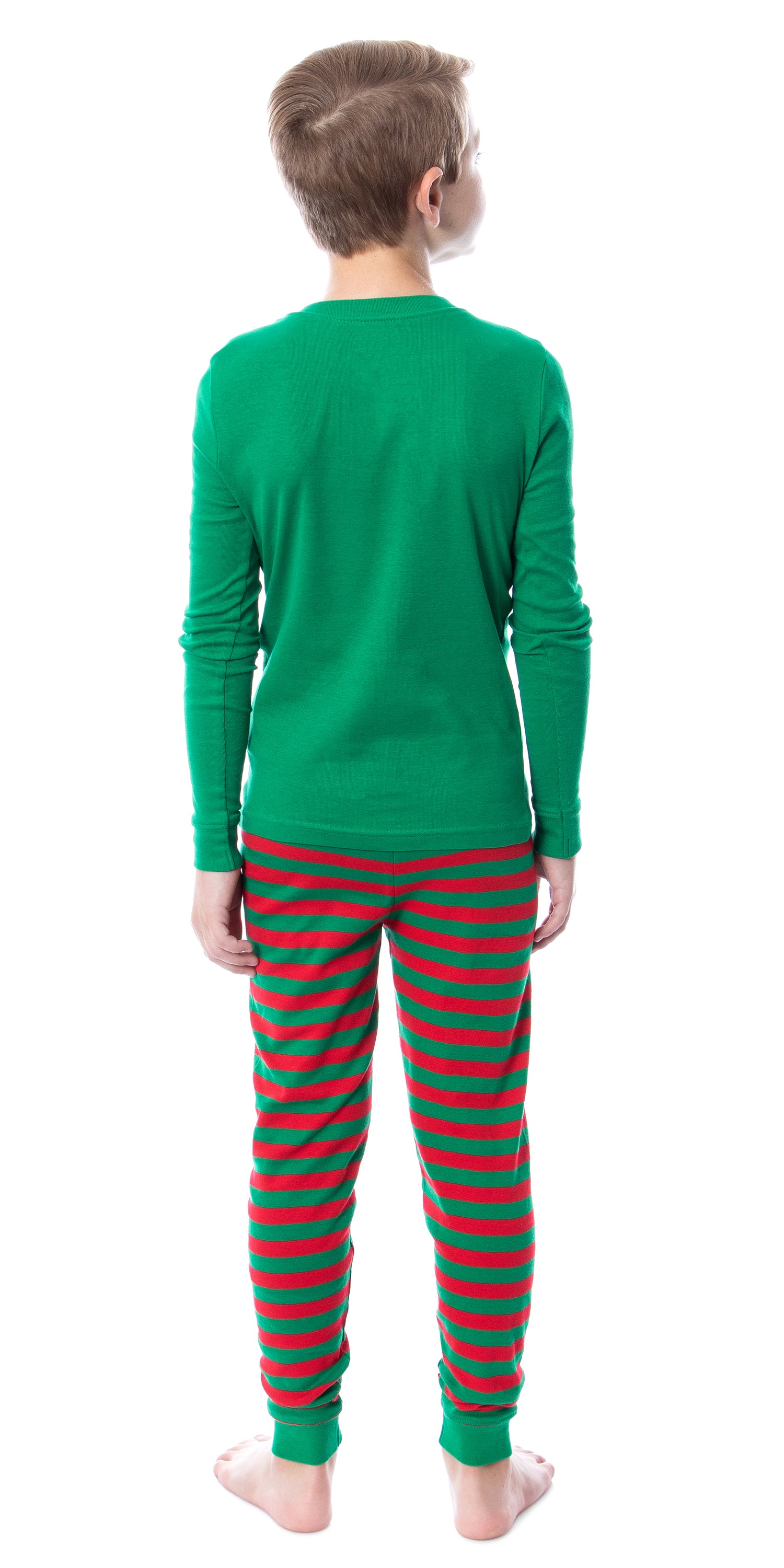 Looney Tunes Marvin the Martian Christmas Season's Greetings Character Tight Fit Matching Pajama Set