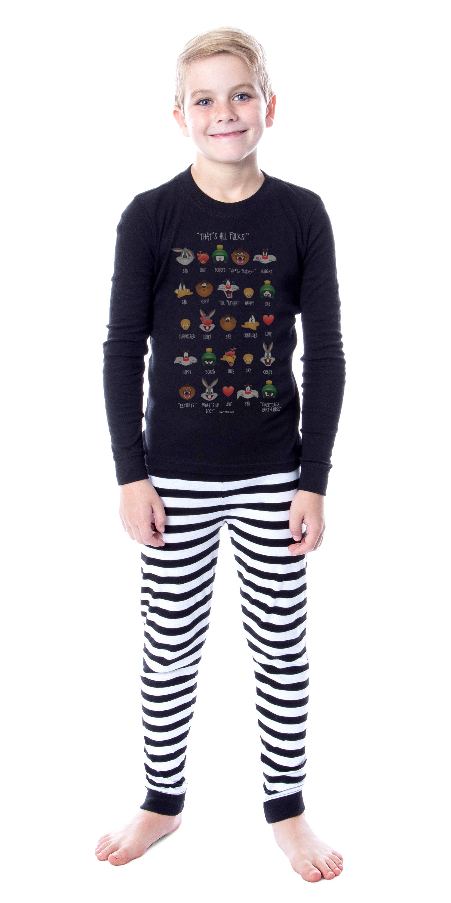 Looney Tunes Expressions Characters Tight Fit Family Pajama Set