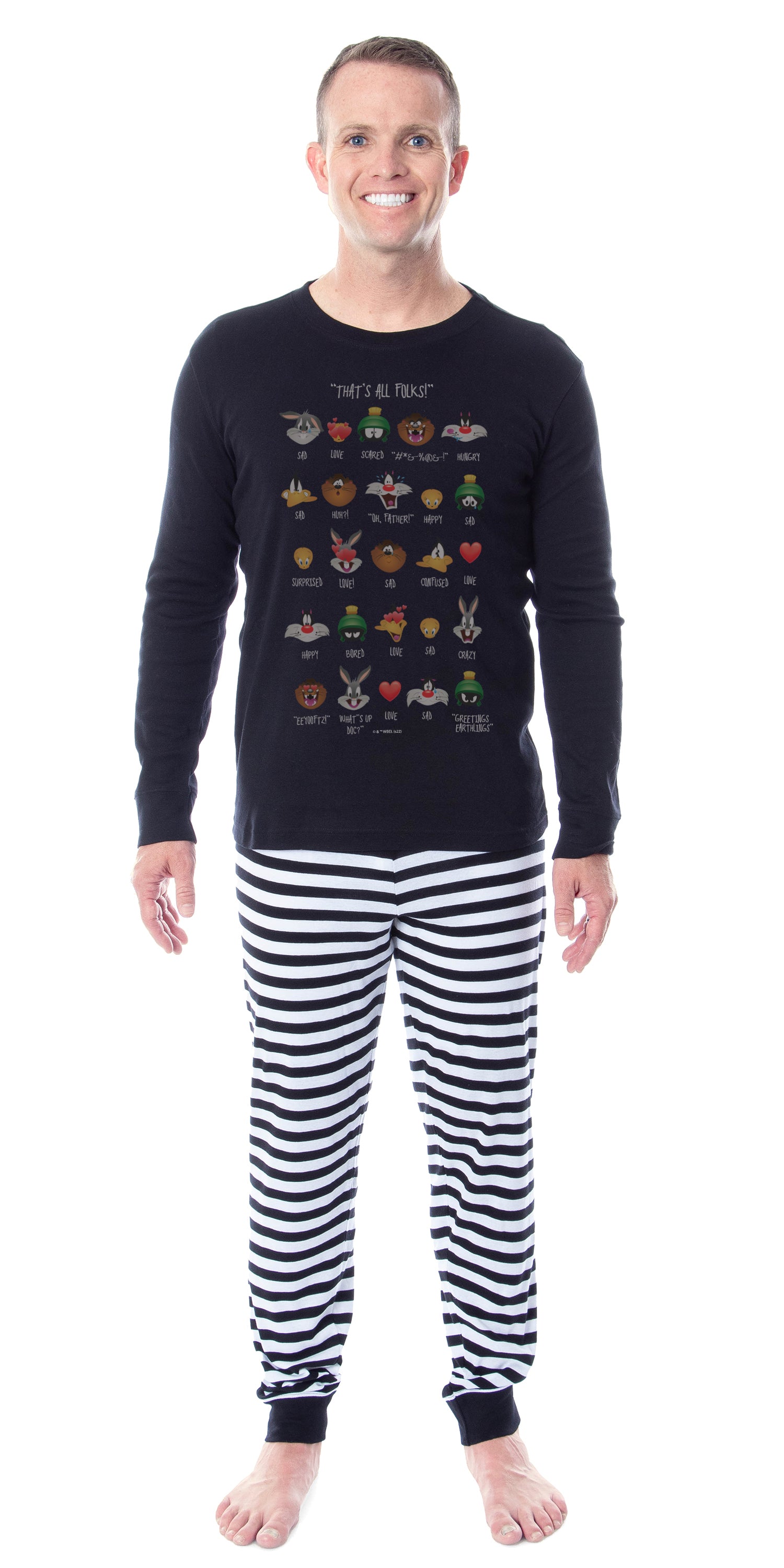 Looney Tunes Expressions Characters Tight Fit Family Pajama Set