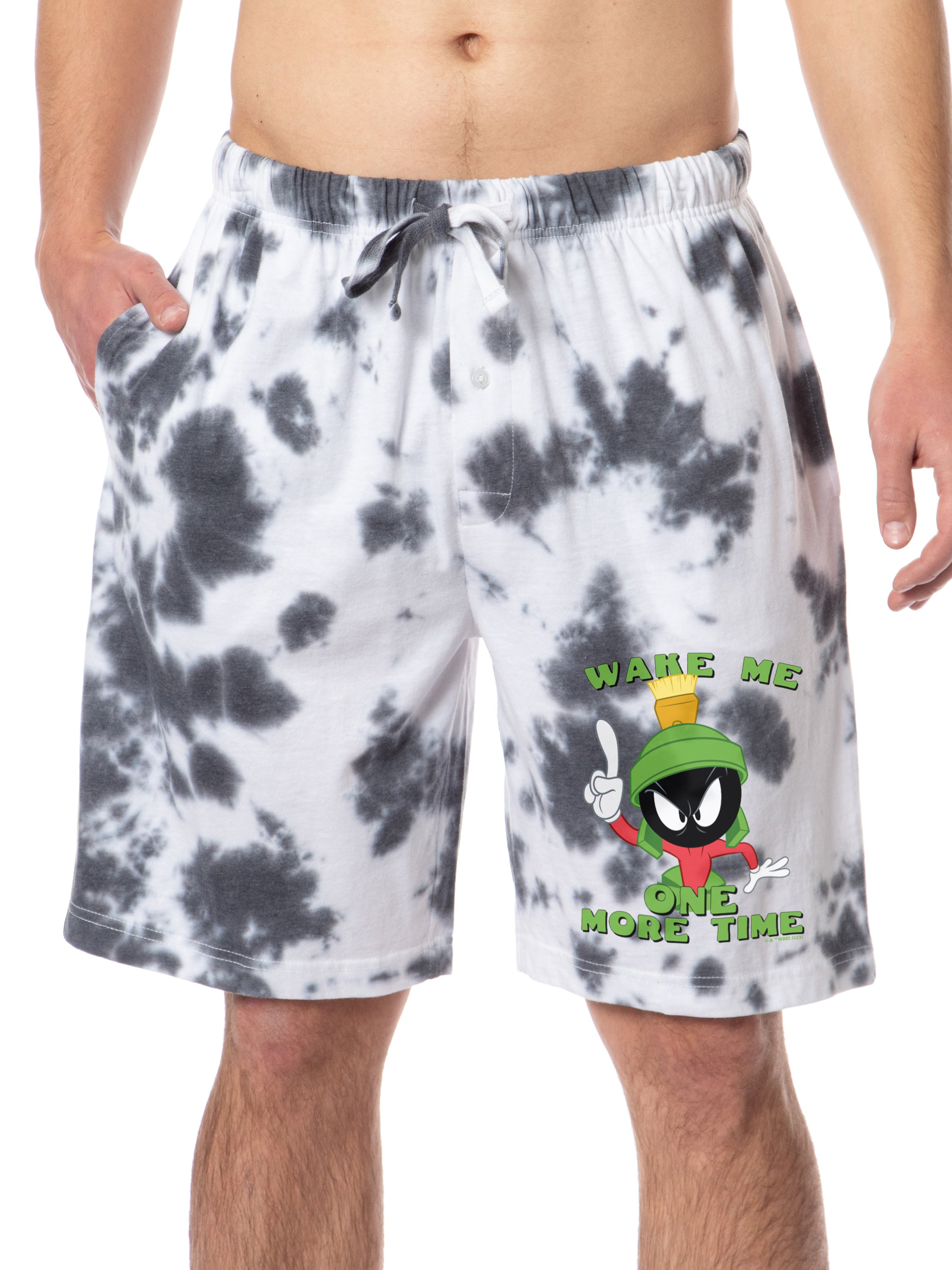 Looney Tunes Marvin the Martian Men's Sleep Pajama Shorts For Adults