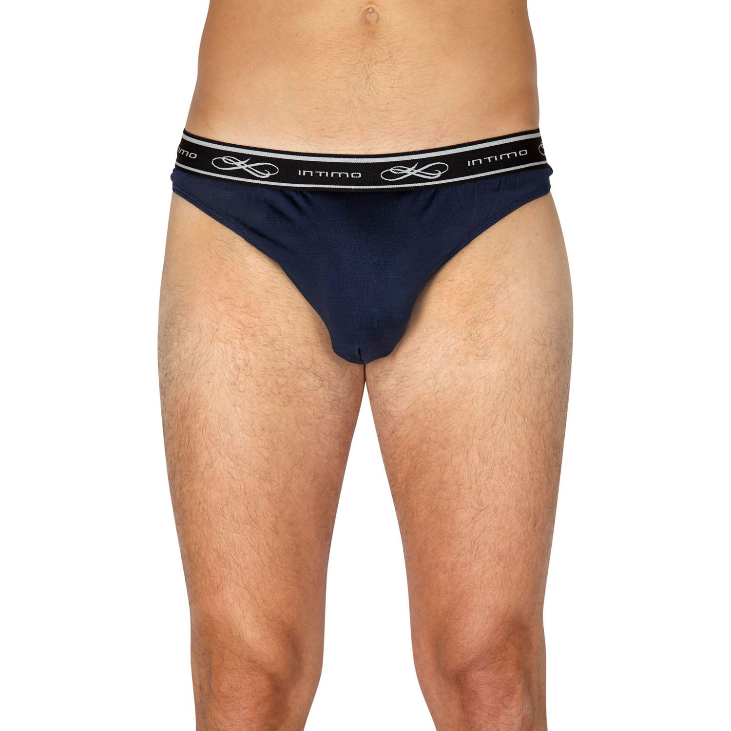 Intimo Mens Exposed Elastic Silk Thong Underwear