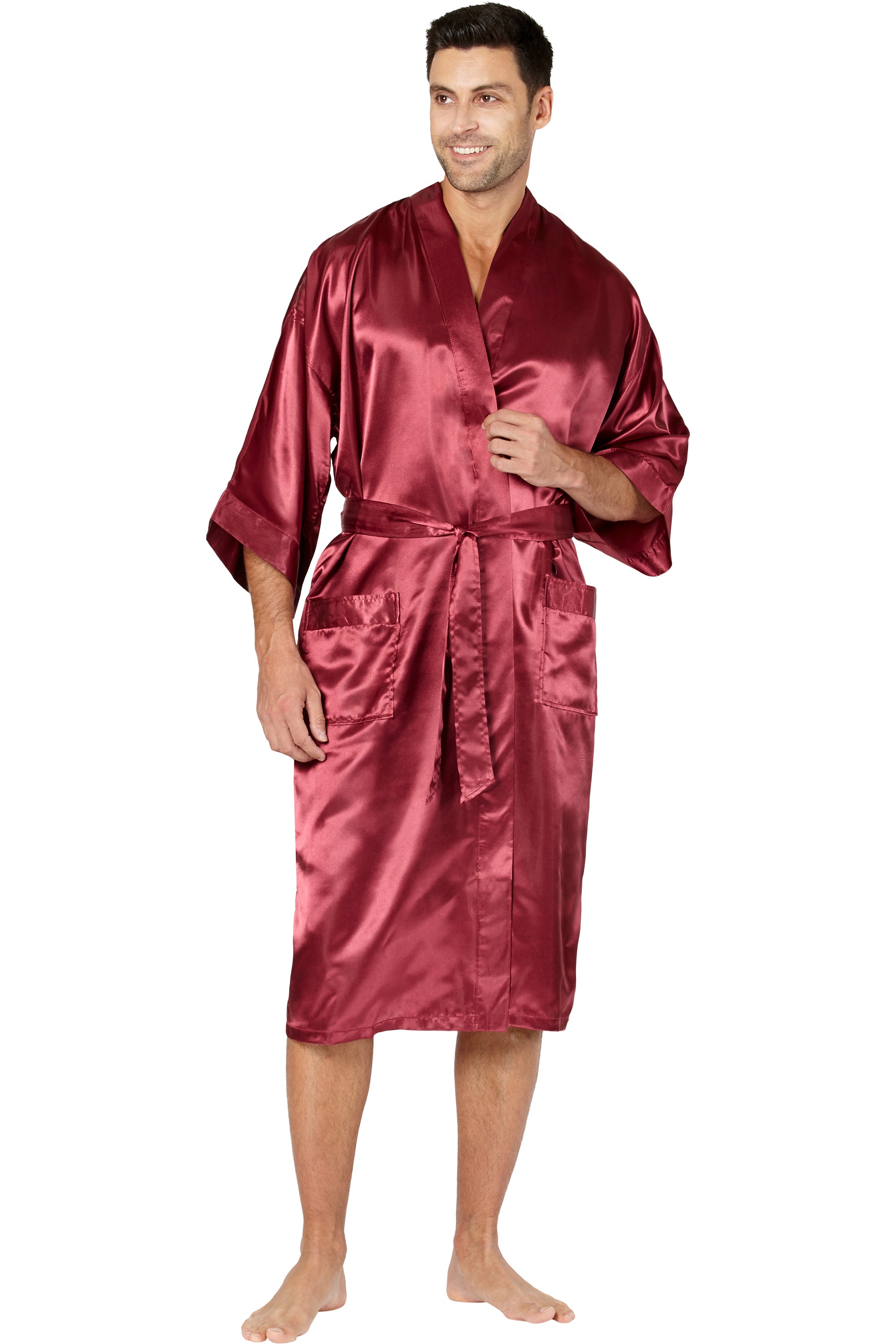 Intimo Mens Classic Satin Robe