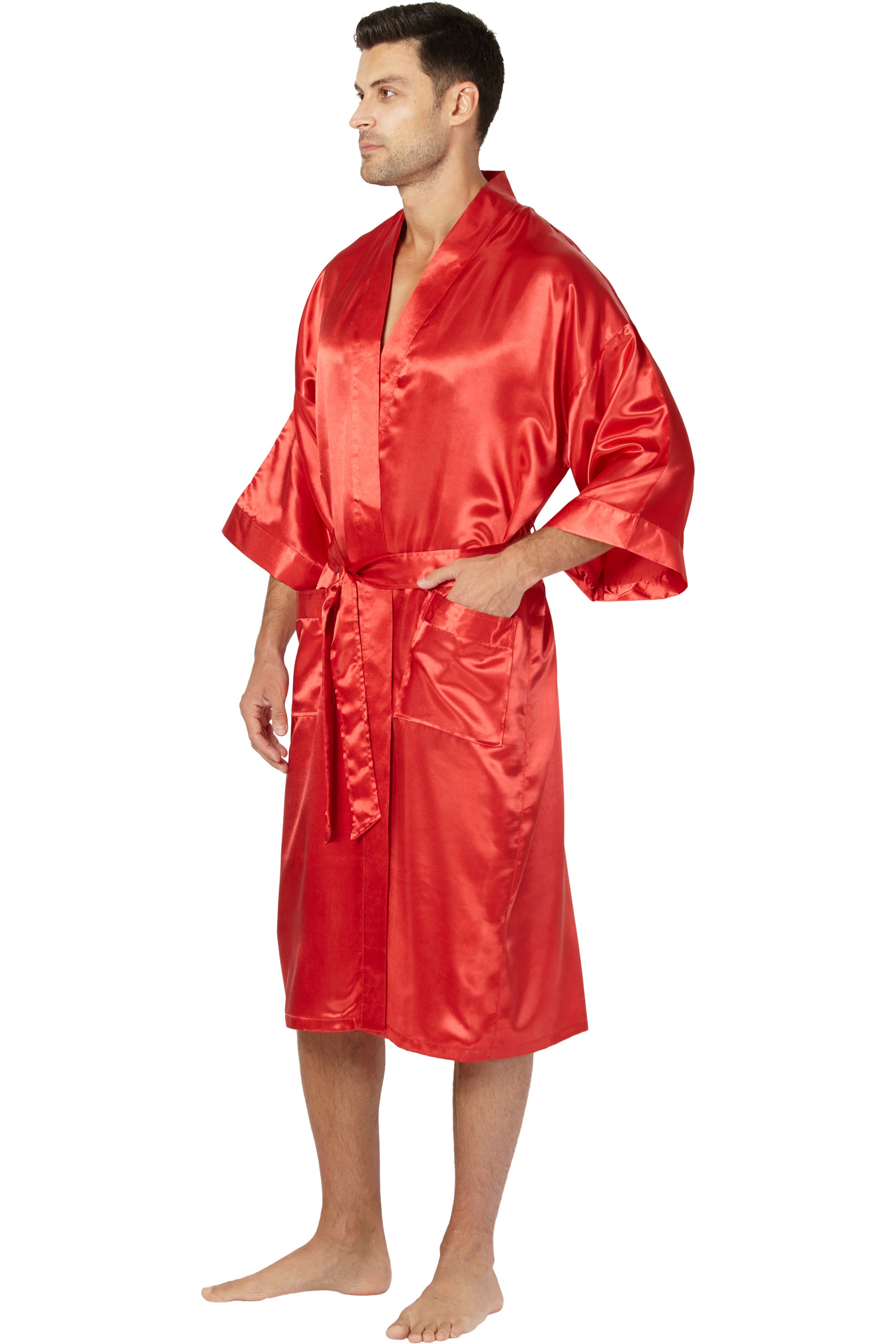 Intimo Mens Classic Satin Robe