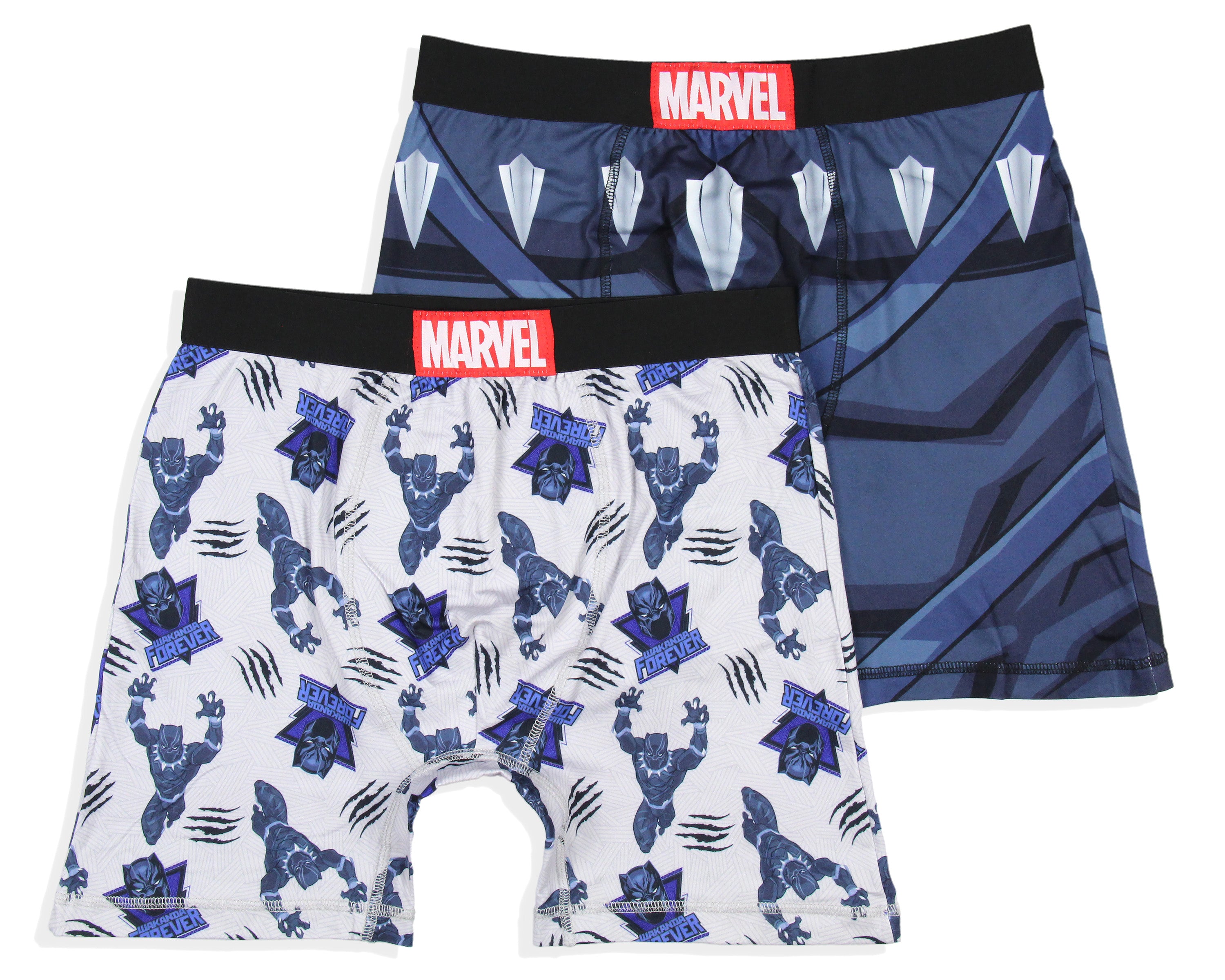 Marvel Mens' 2 Pack Black Panther Costume Boxers Underwear Boxer Briefs
