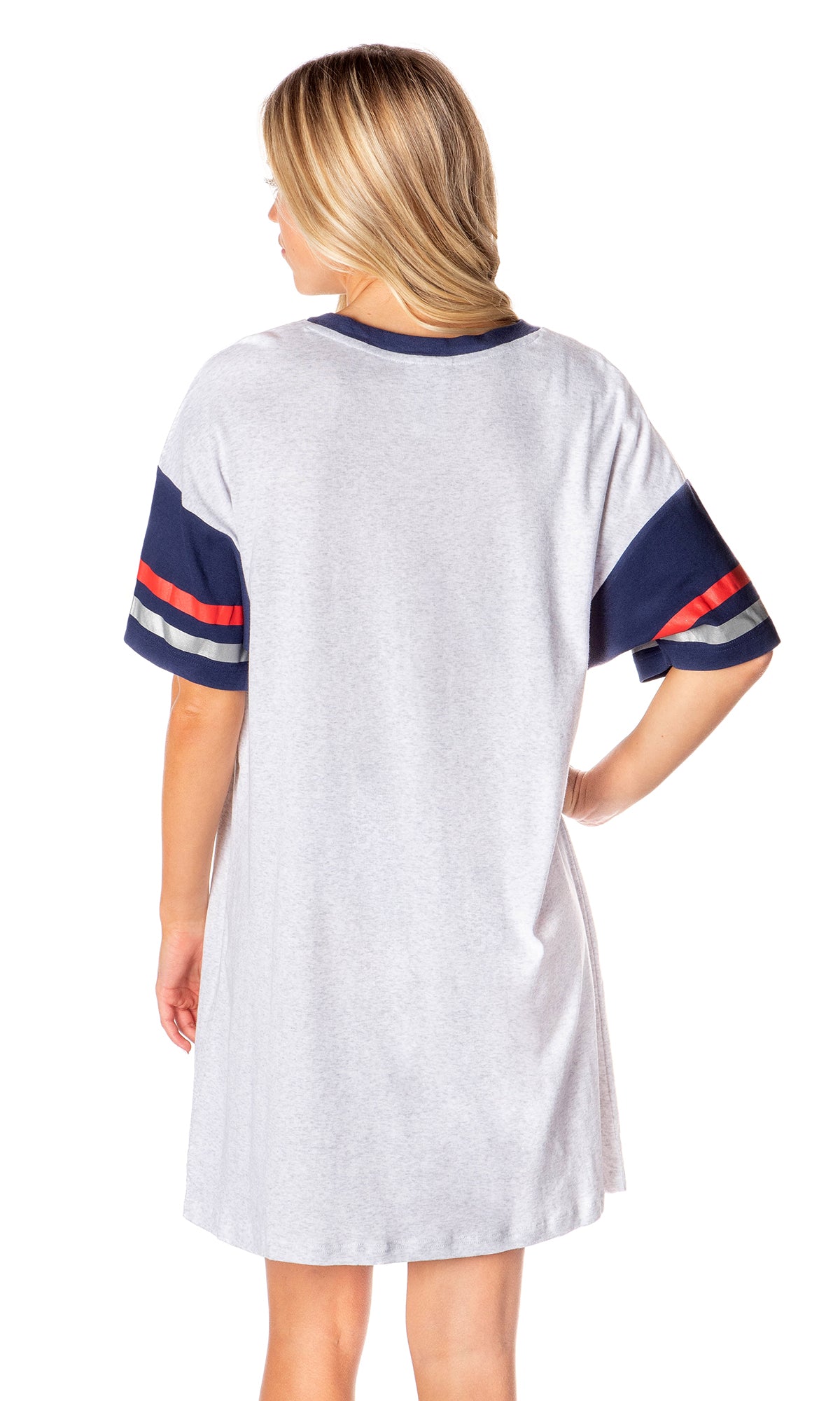 Marvel Comics Womens' Captain America Symbol Nightgown Pajama Shirt Dress