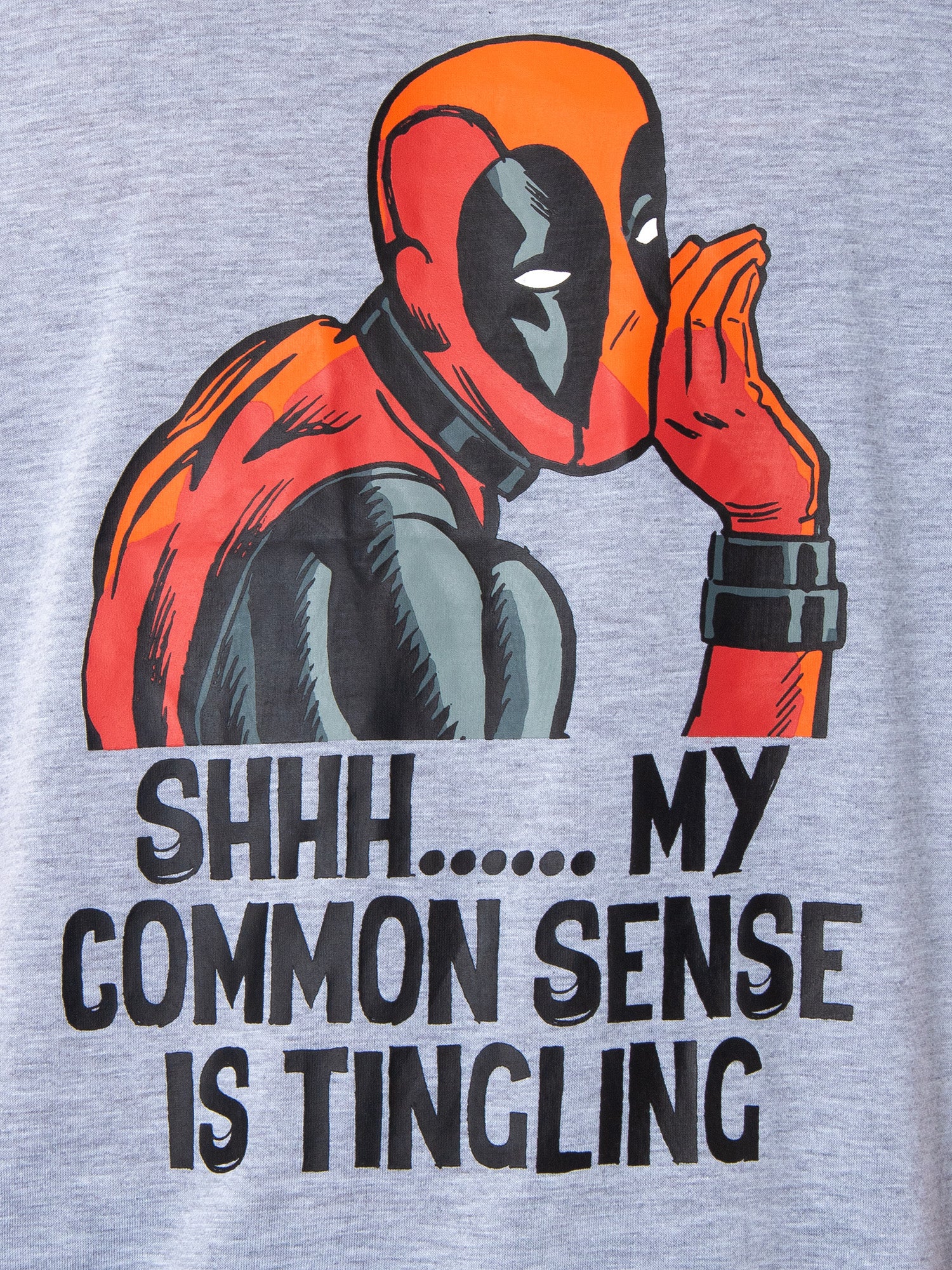Marvel Men's Deadpool Pajamas Common Sense Is Tingling 2 Piece Pajama Set
