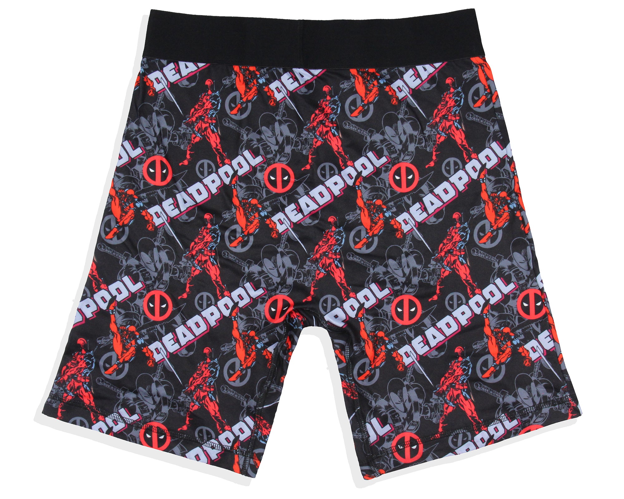Marvel Comics Men's Deadpool Allover Tag-Free Boxers Underwear Boxer Briefs