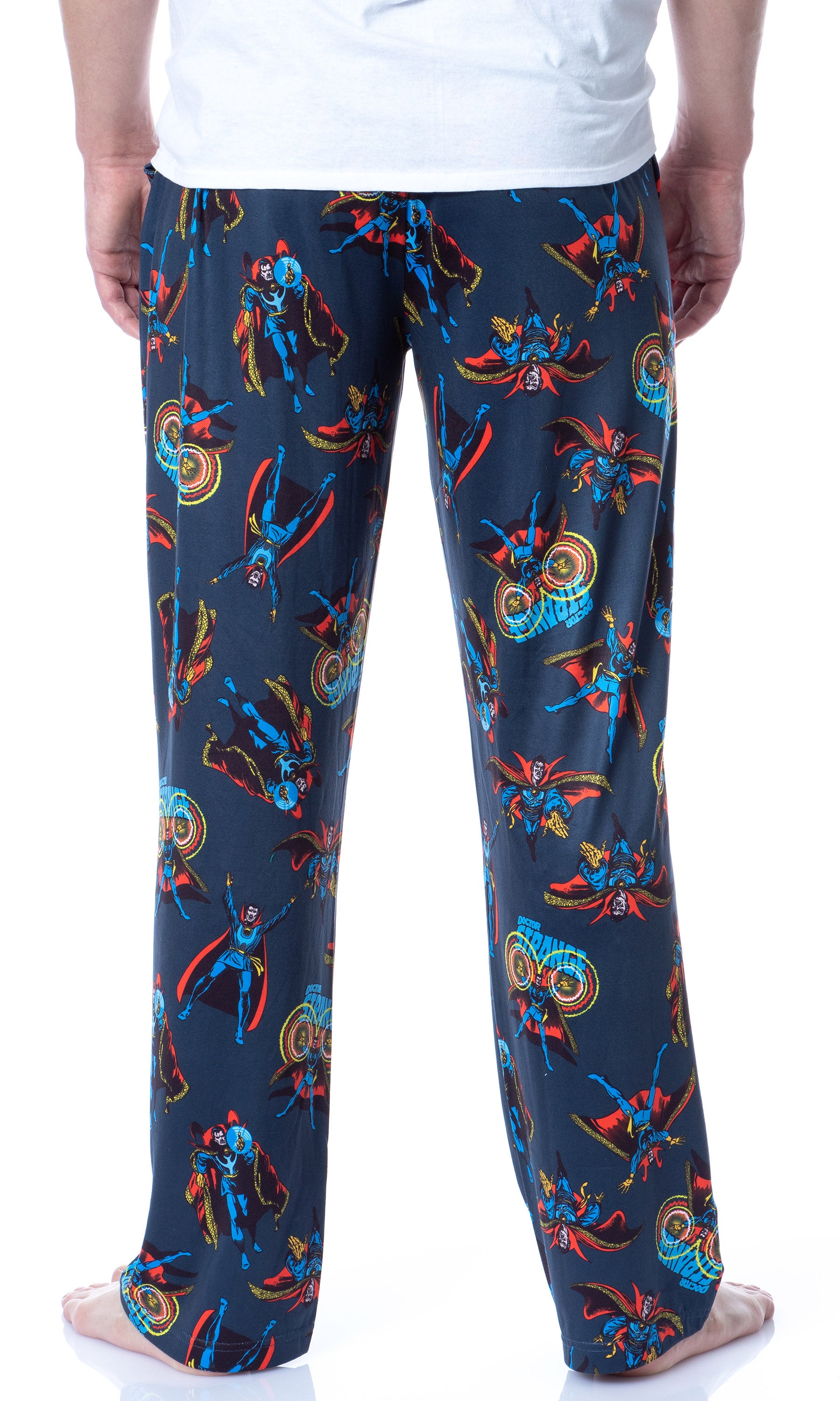 Marvel Mens' Classic Doctor Strange Comic Tossed Print Pajama Pants