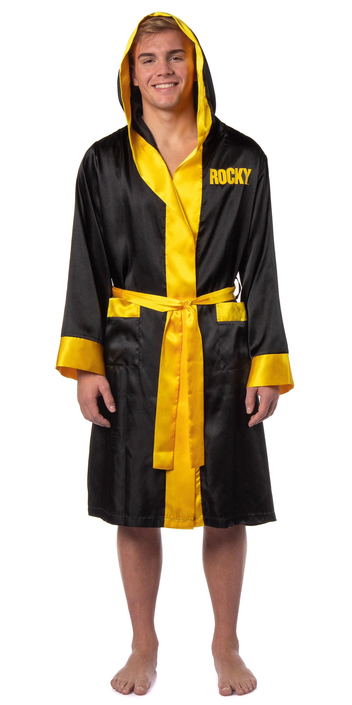 Rocky Balboa Men's Film Movie Satin Robe and Short Set
