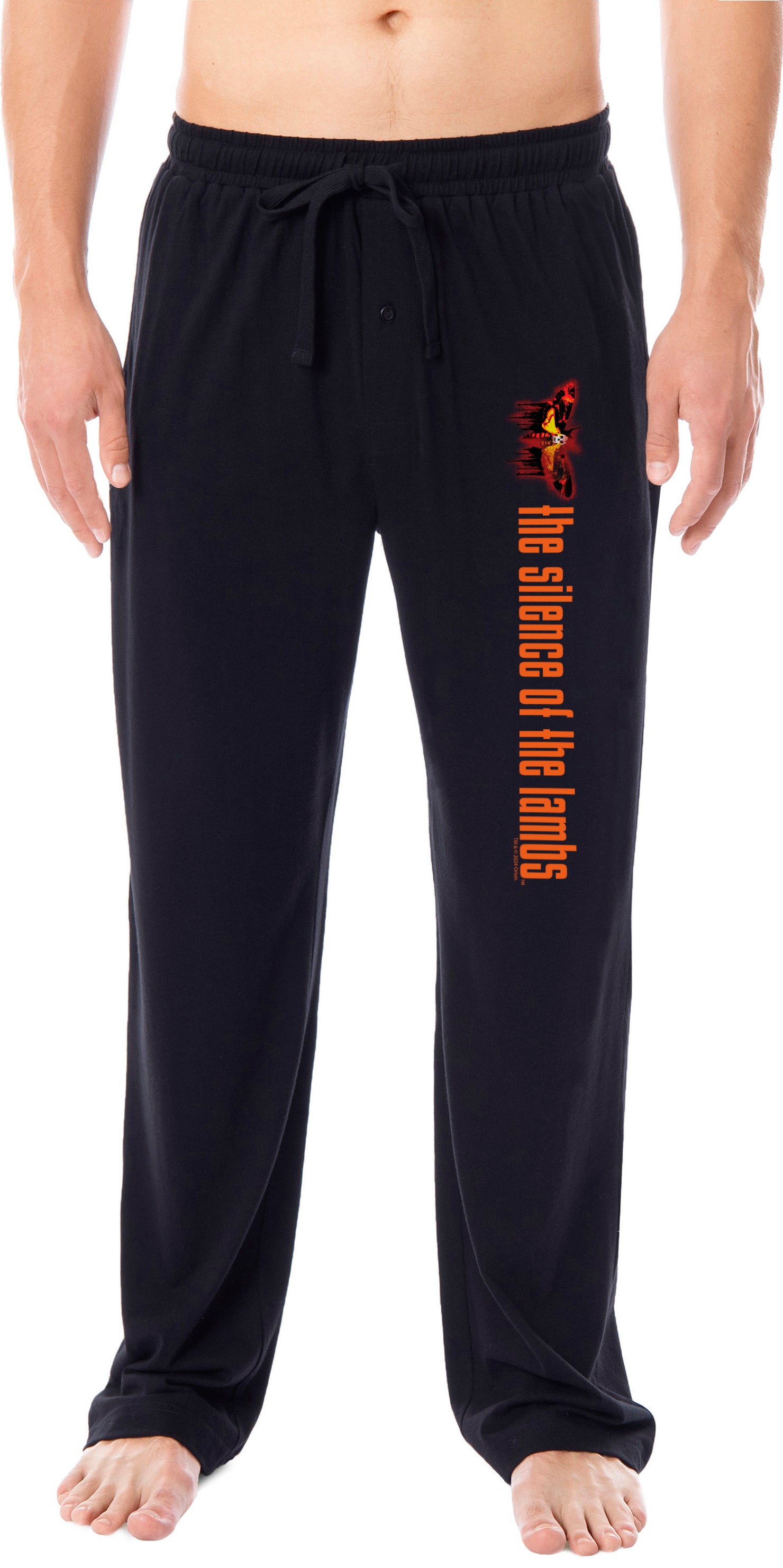 The Silence of the Lambs Mens' Movie Logo Halloween Sleep Pajama Pants