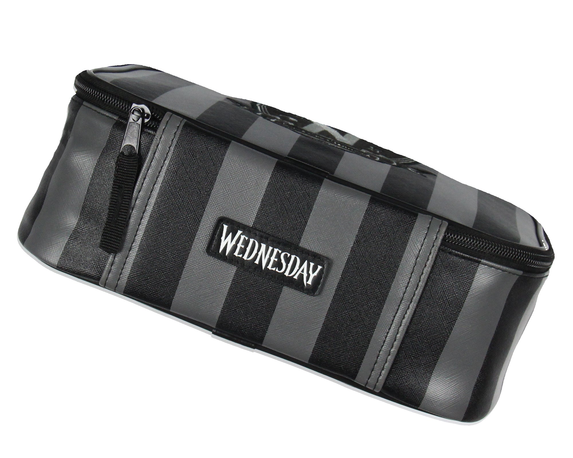 Wednesday Addams TV Show Striped Nevermore Academy Insulated Lunch Box Bag Tote